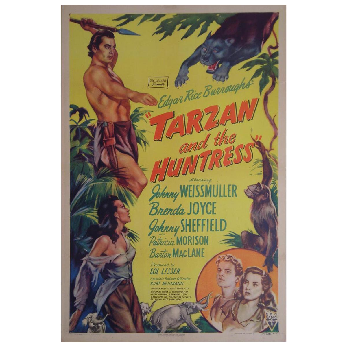 “Tarzan And The Huntress” 1947 Poster For Sale
