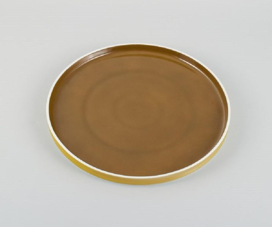 Modern Arzberg, Germany. Chromatics Set Consisting of Six Large Plates in Porcelain For Sale