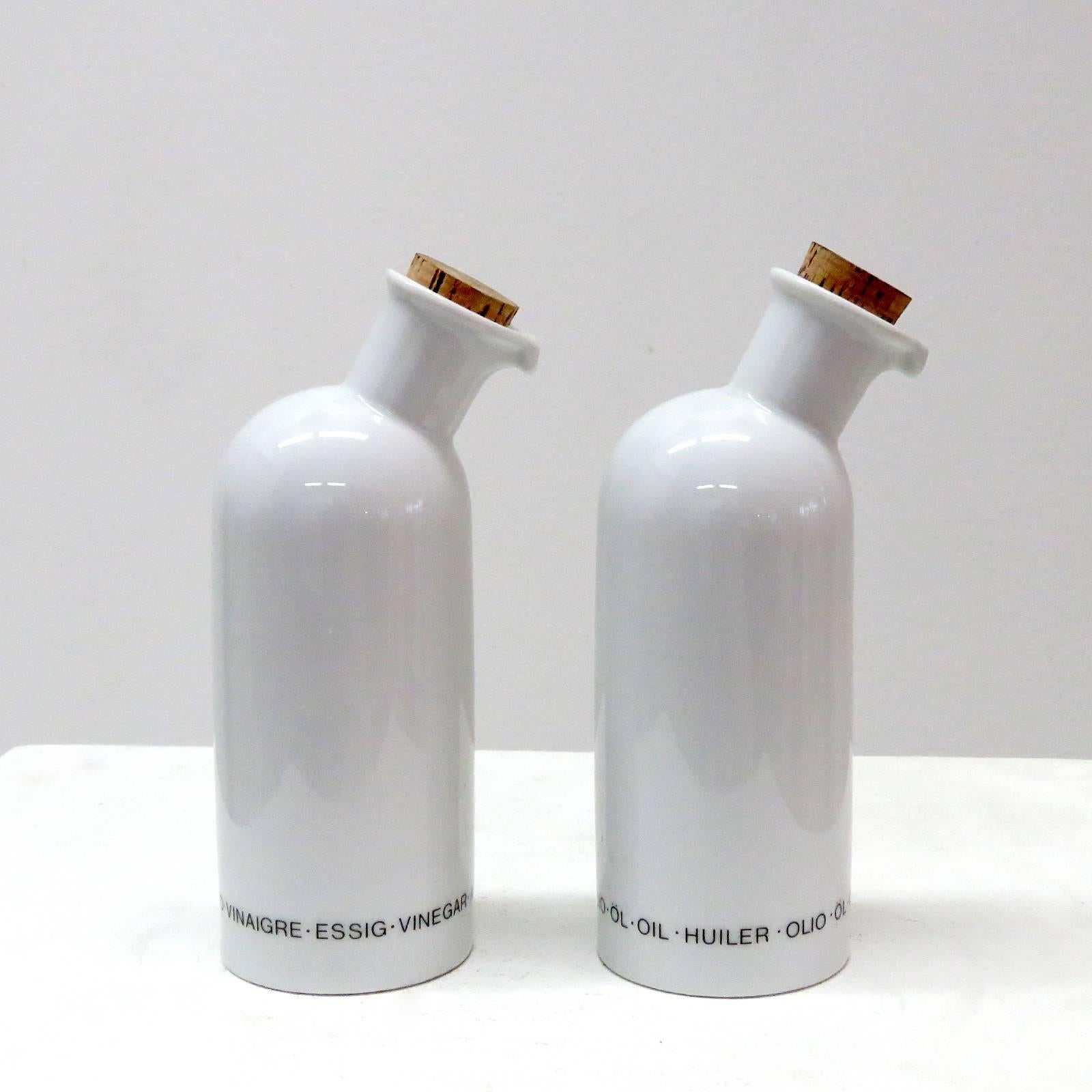 Post-Modern Arzberg Oil and Vinegar Serving Bottles, 1980