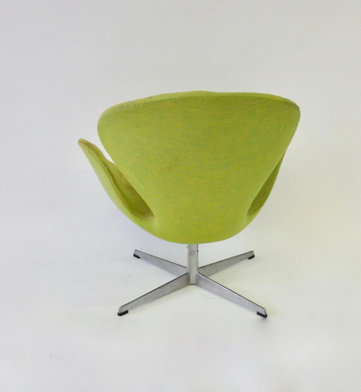 Danish As Found Arne Jacobsen for Fritz Hansen Adjustable Height Swan Chair