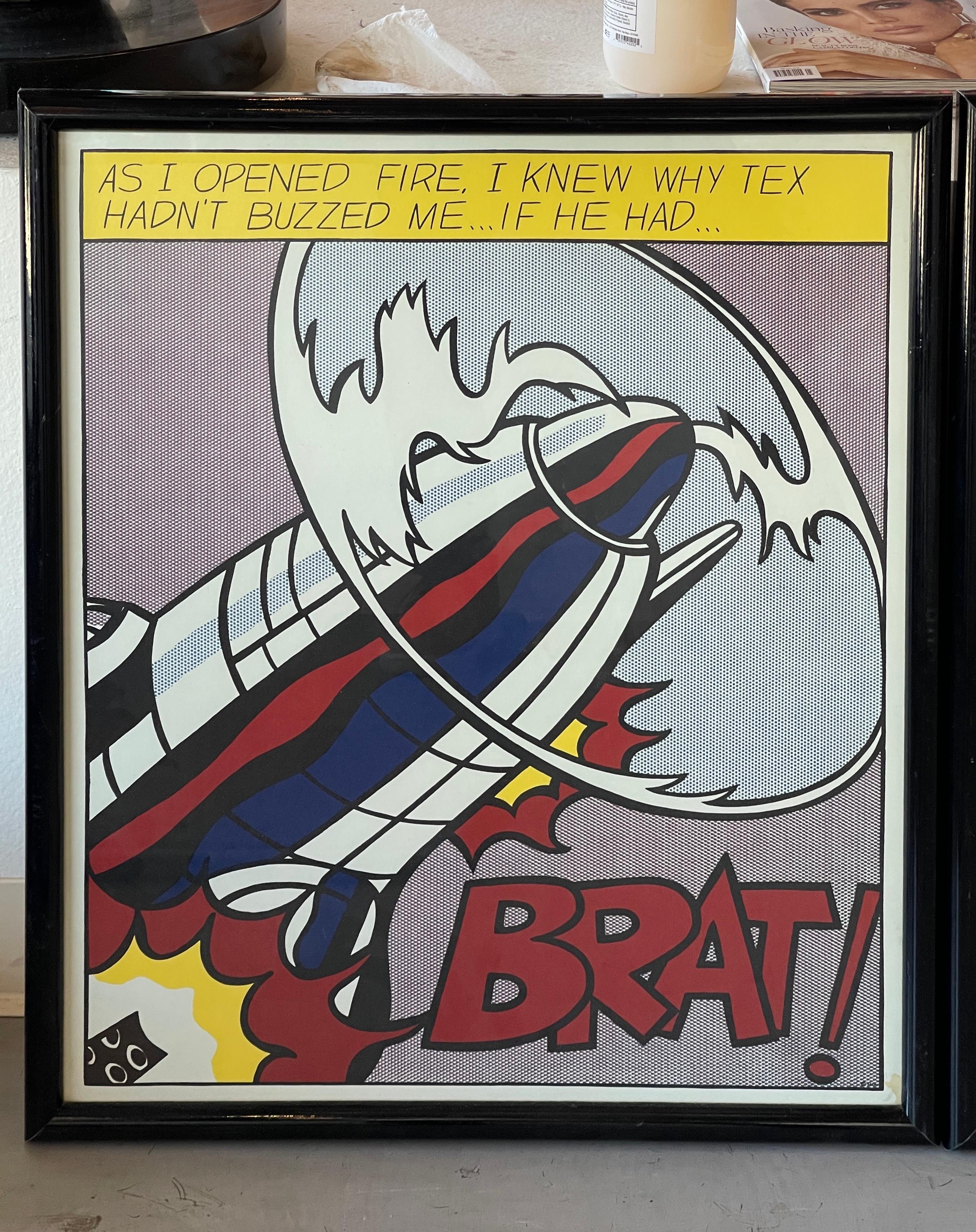 „As I Opened Fire“ von Roy Lichtenstein, Stedelijk Museum Edition (Handgefertigt)