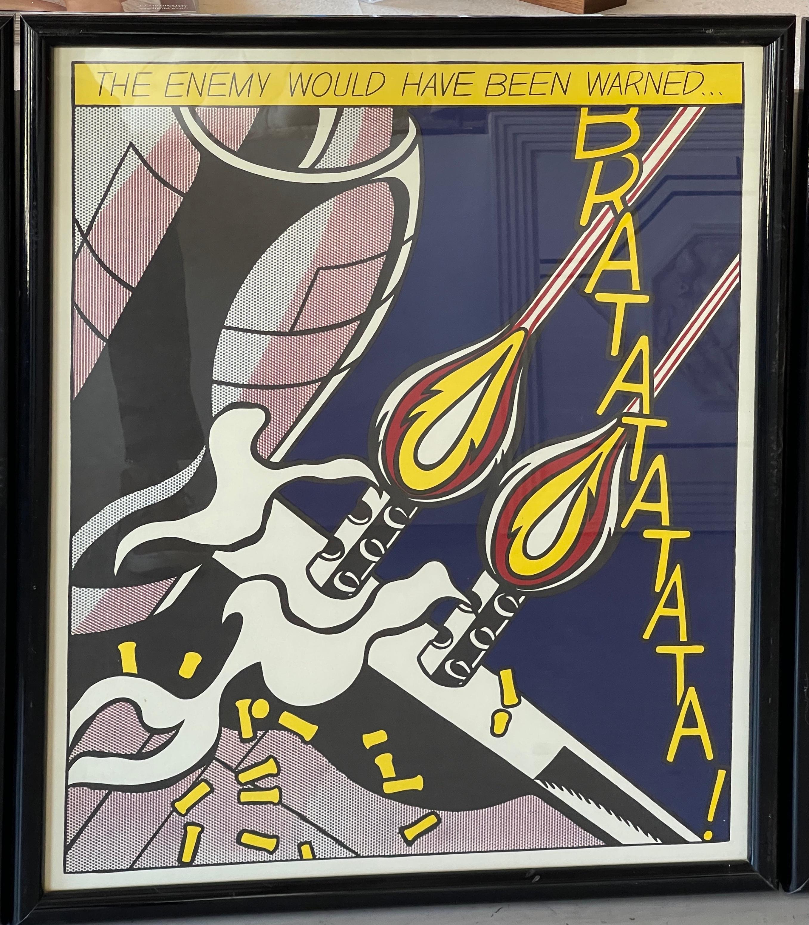 „As I Opened Fire“ von Roy Lichtenstein, Stedelijk Museum Edition im Zustand „Gut“ in Palm Springs, CA
