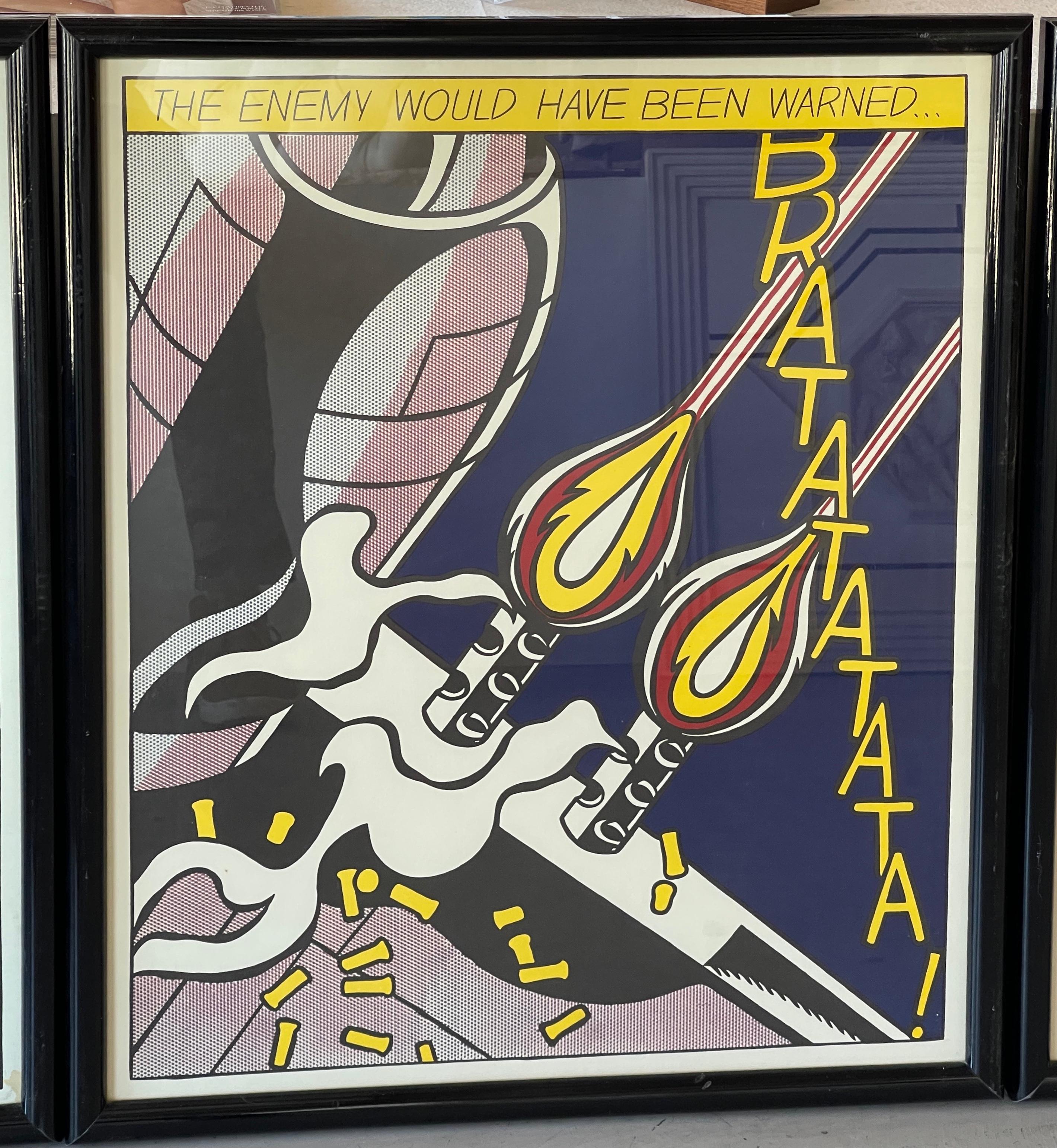 „As I Opened Fire“ von Roy Lichtenstein, Stedelijk Museum Edition (Mitte des 20. Jahrhunderts)