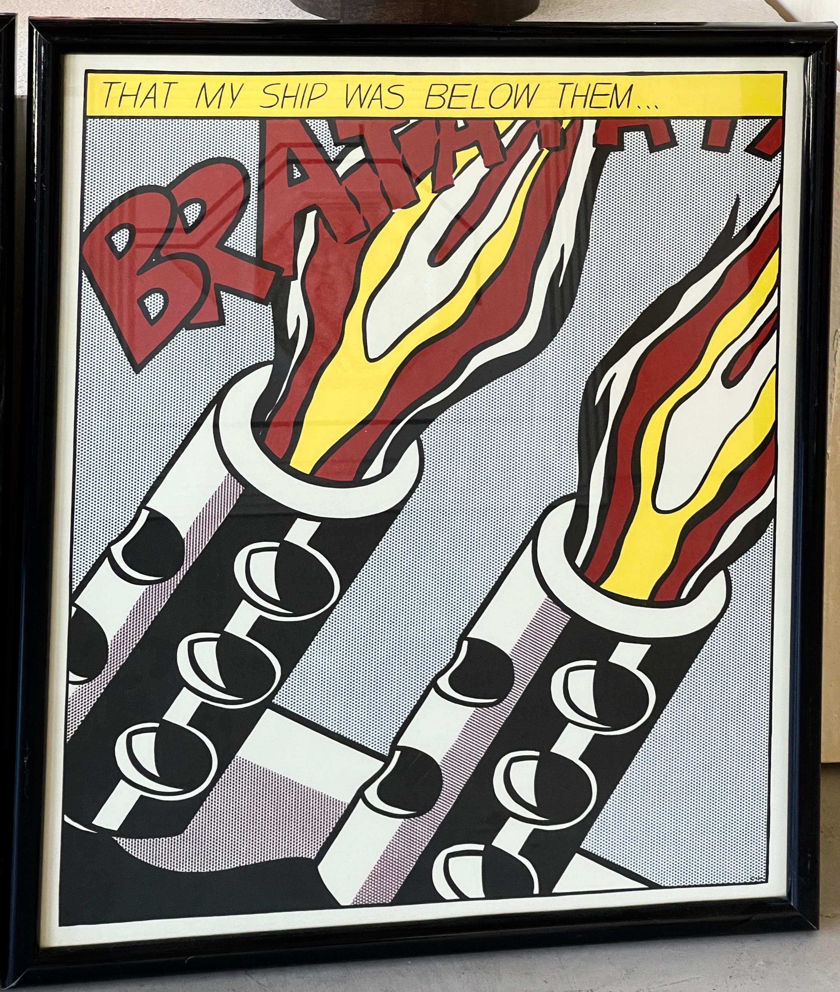 „As I Opened Fire“ von Roy Lichtenstein, Stedelijk Museum Edition (Papier)