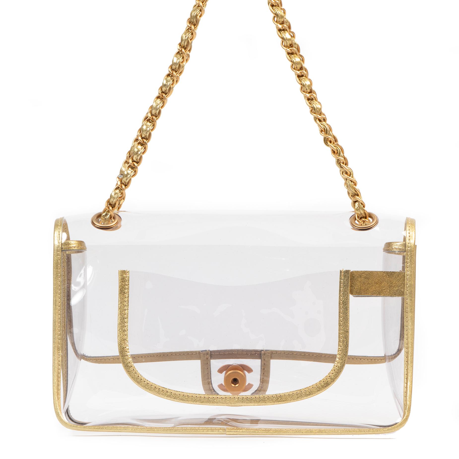 chanel clear pvc bag