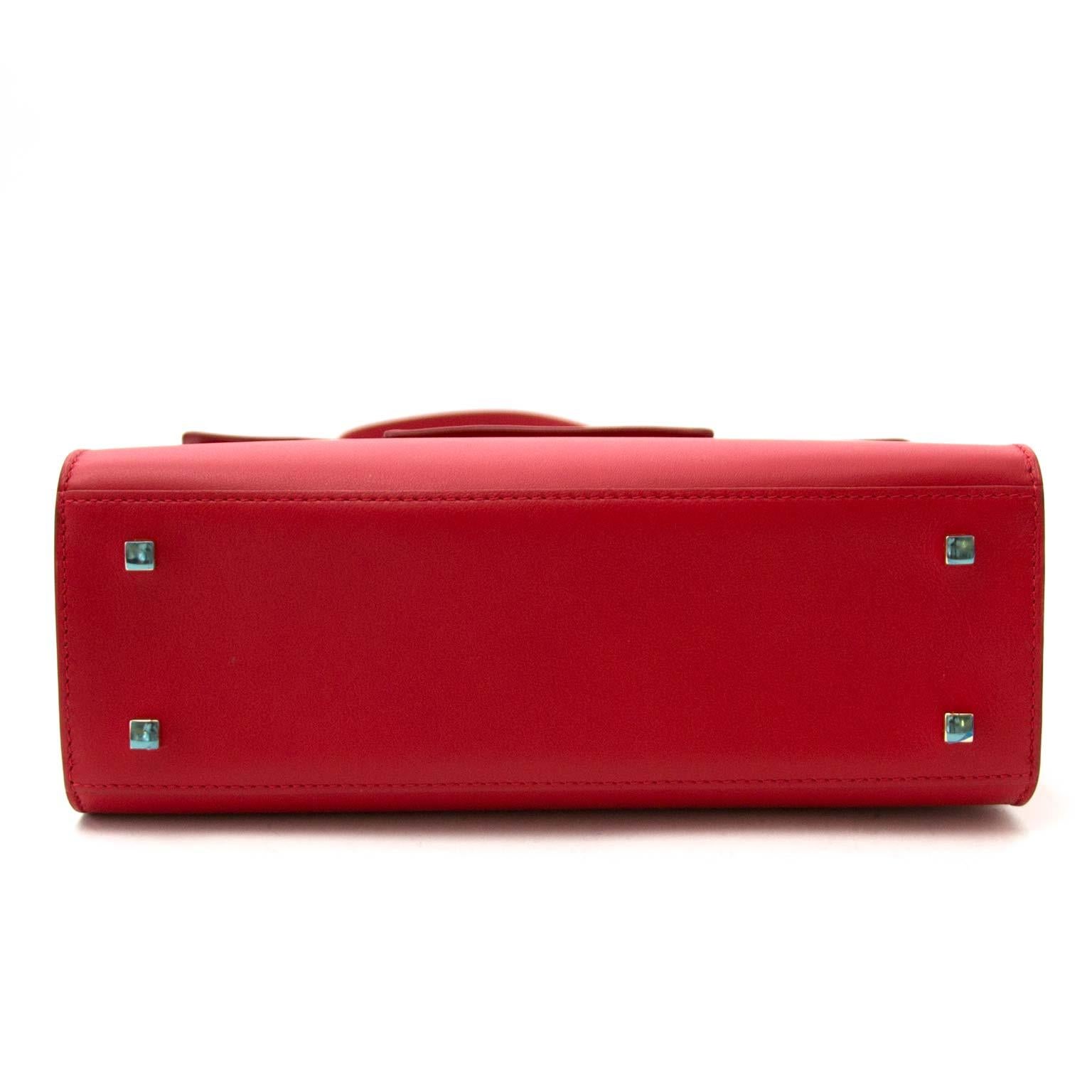 Red *As New* Delvaux Tempete MM Rouge Lipstick