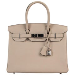 As New Hermes Birkin 30 Gris Tourterelle Togo PHW