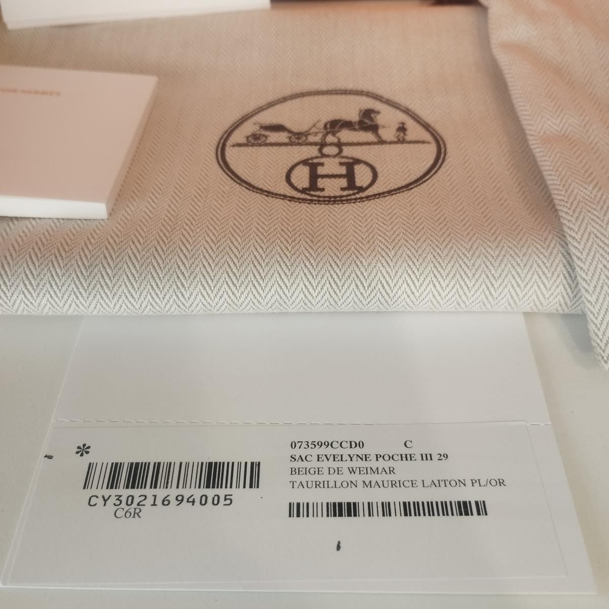 Wie neu Hermès Evelyne Poche III 29 7