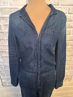 As seen on Heidi Klum: Closed 2015 Denim Boilersuit Jumpsuit XS 70’s era style
