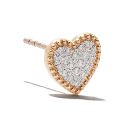AS29 Heart Beading Pave Earrings