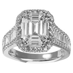 AS29, Illusion Diamond Engagement Ring
