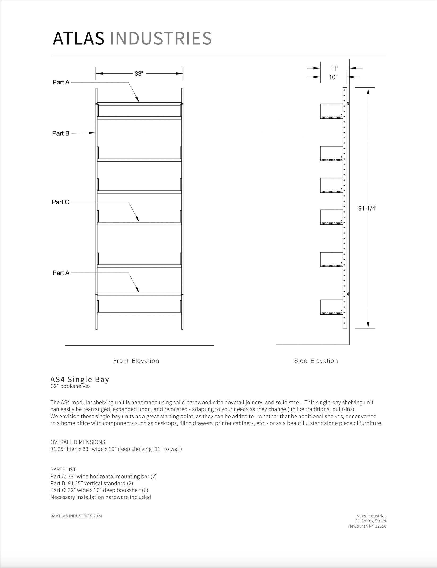 Contemporary AS4 modular wall unit 32