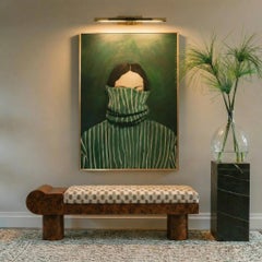 Asa Bench – Sculptural Wood Bench, Walnut Oak or Burl Wood