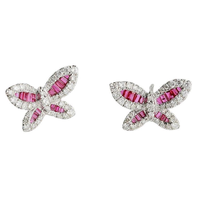 Asa Butterfly Ruby Earring