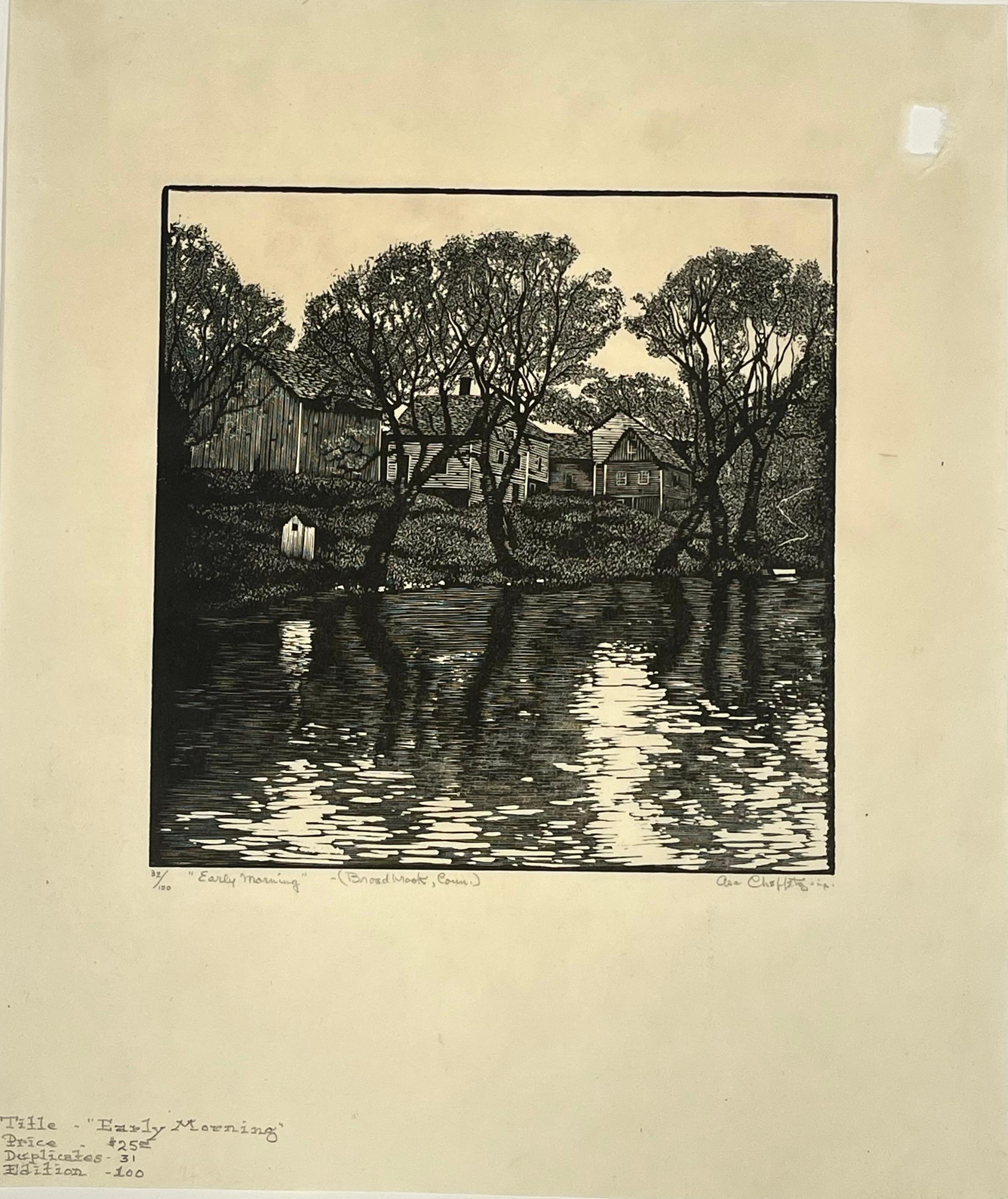 PRIMERA HORA DE LA MAÑANA (BROAD BROOK, CONN.) - Print de Asa Cheffetz