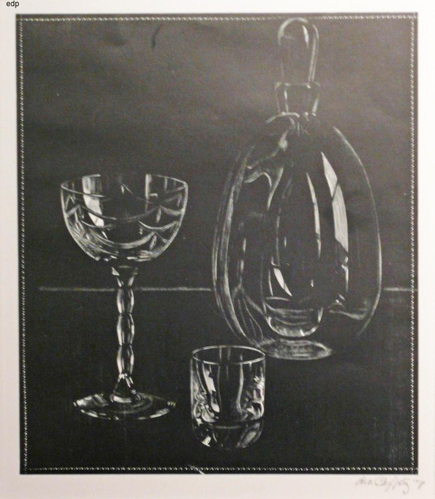 UNTITLED - DECANTER AND TWO GLASSES