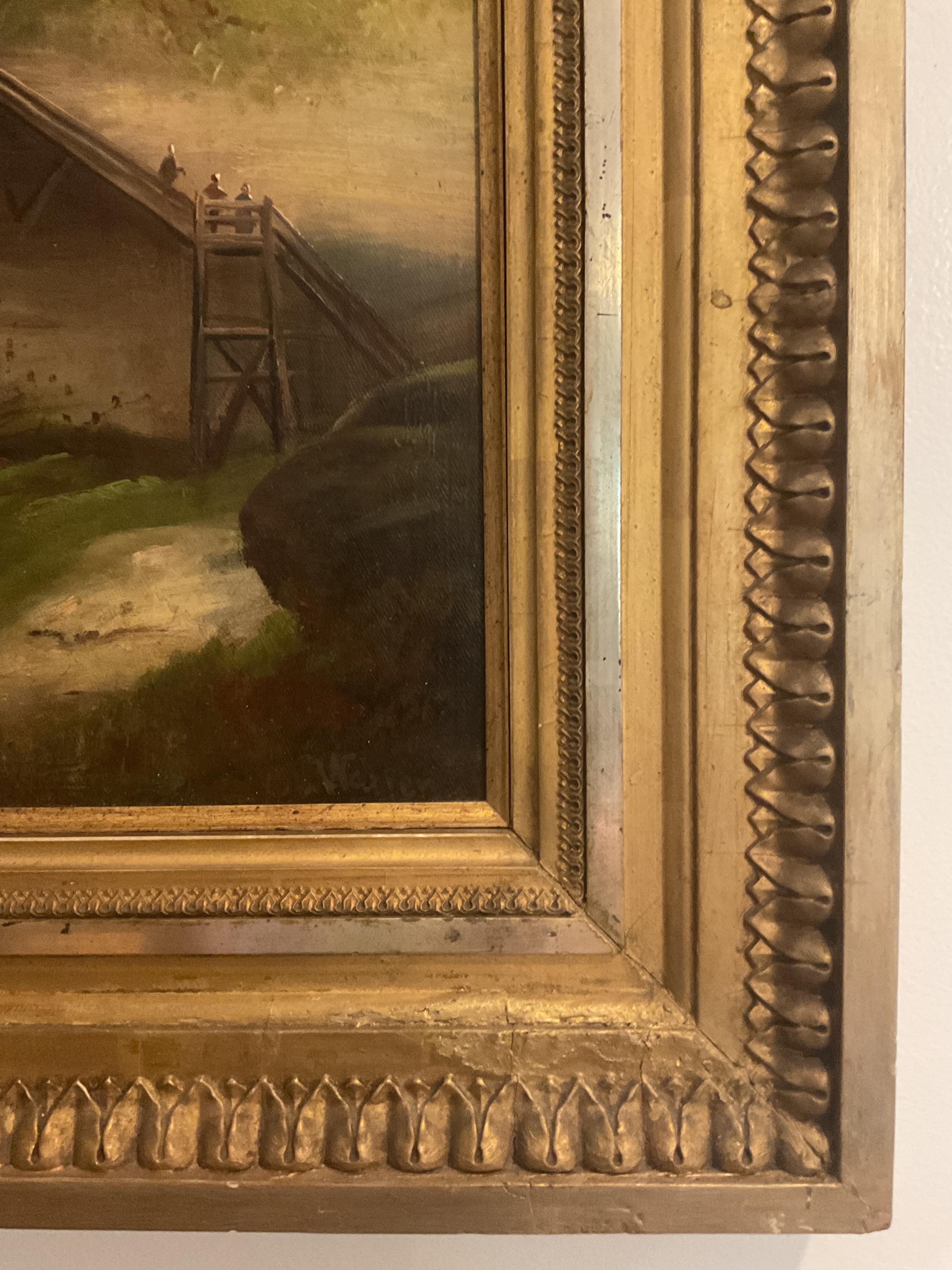 Pintura de la región del río Hudson 