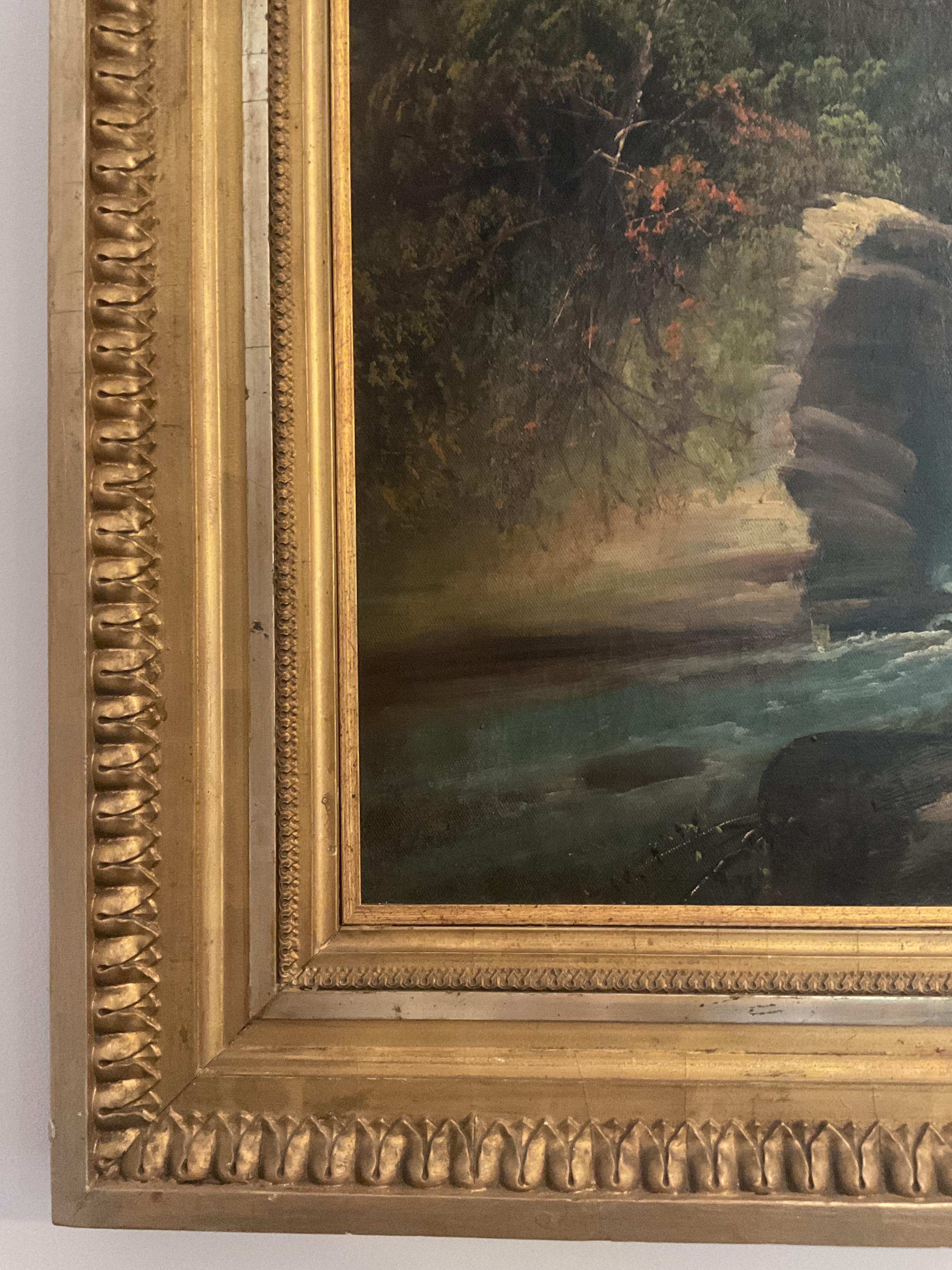 Pintura de la región del río Hudson 
