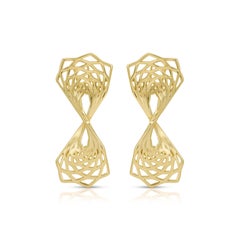 Asa Twisted Earrings Omega Clip
