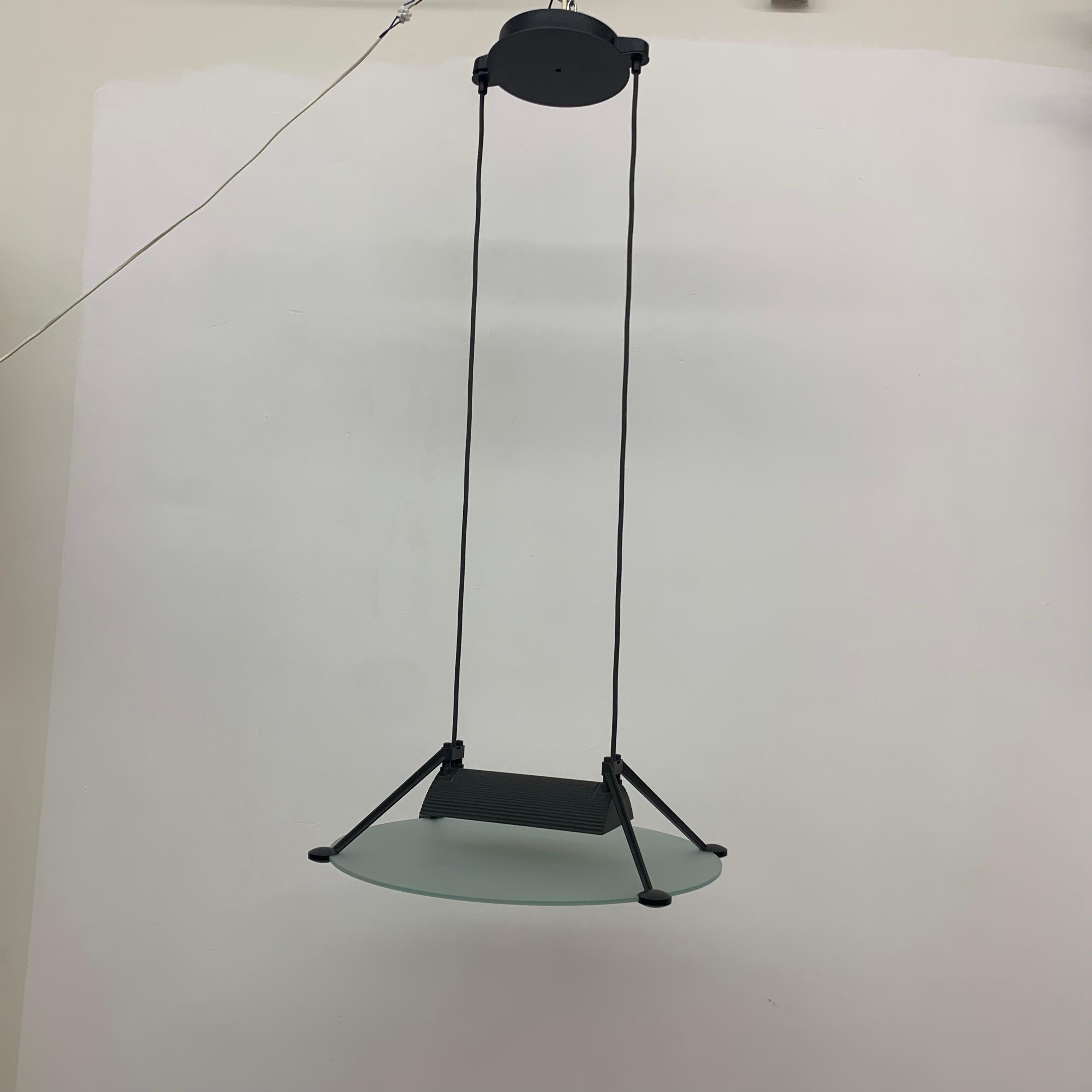 Asahara Sigheaki for Luci Italia Design Hanging Lamp ‘Accademia ‘ 1980’ 3