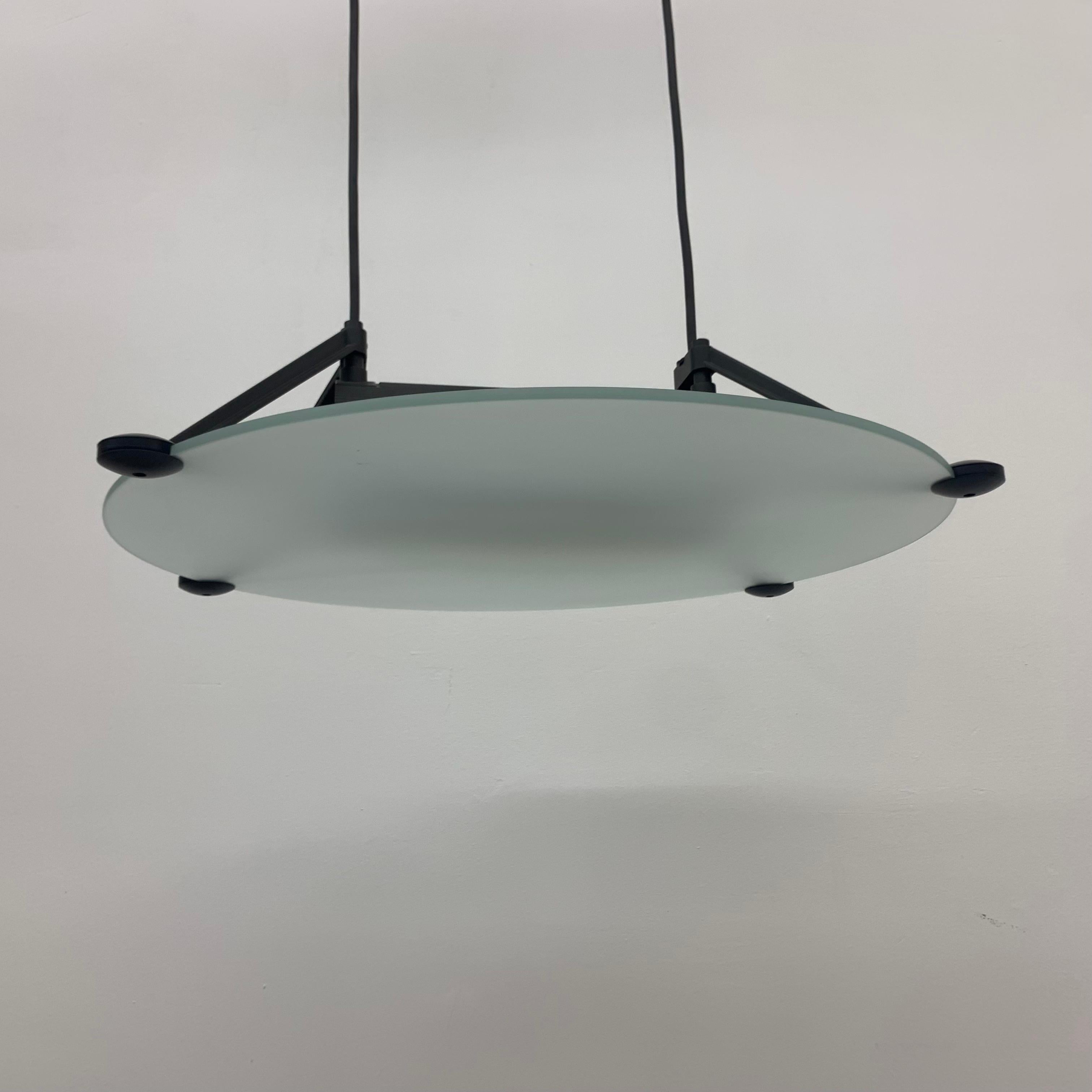 Asahara Sigheaki for Luci Italia Design Hanging Lamp ‘Accademia ‘ 1980’ 6