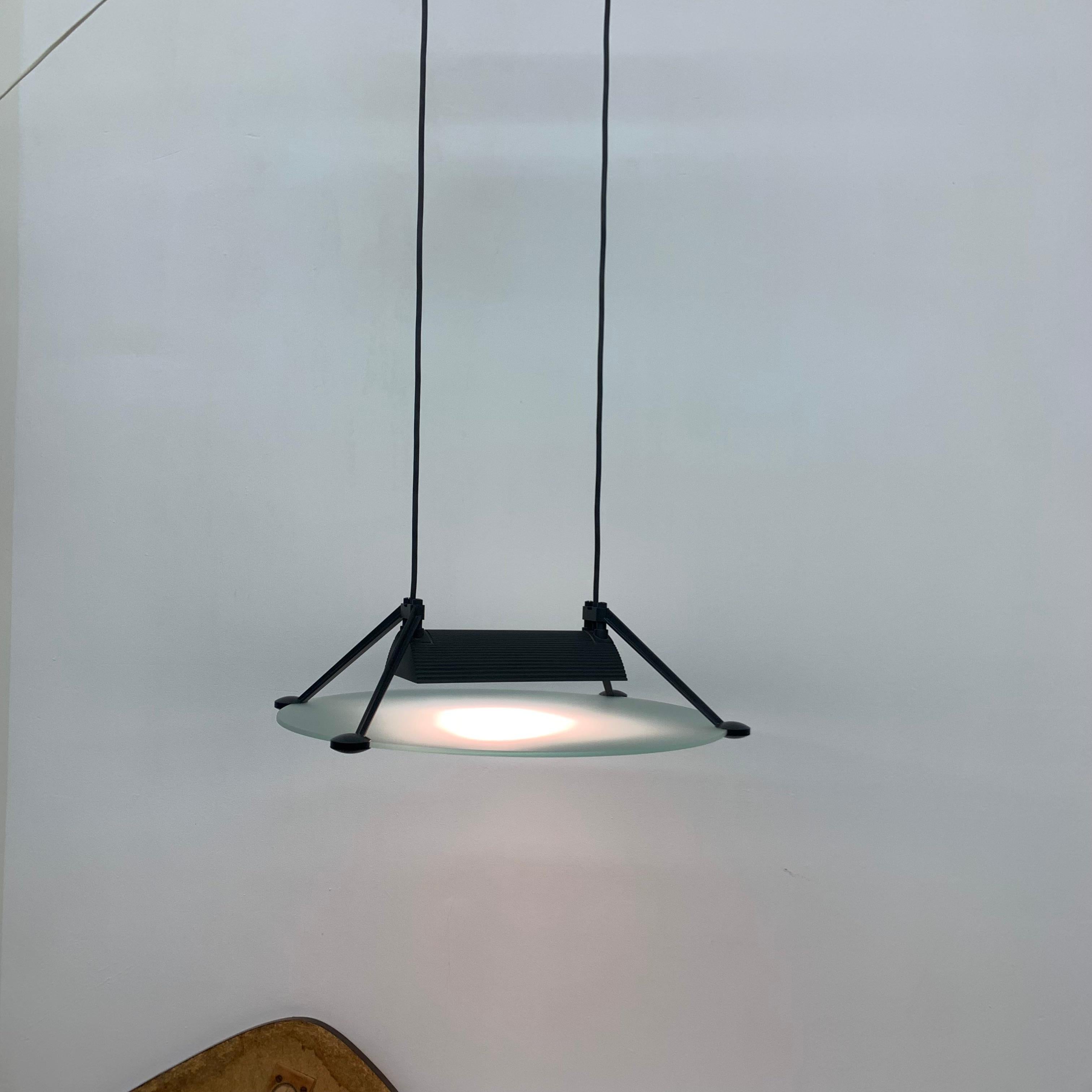 Asahara Sigheaki for Luci Italia Design Hanging Lamp ‘Accademia ‘ 1980’ 8