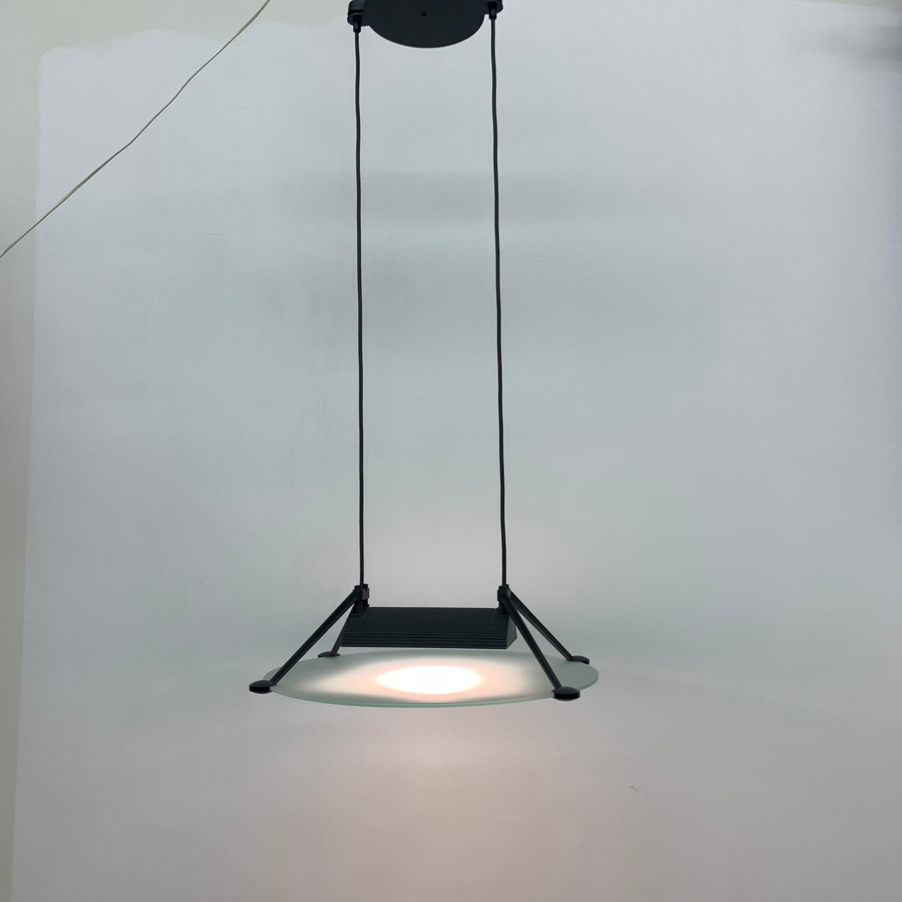 Asahara Sigheaki for Luci Italia Design Hanging Lamp ‘Accademia ‘ 1980’ 9