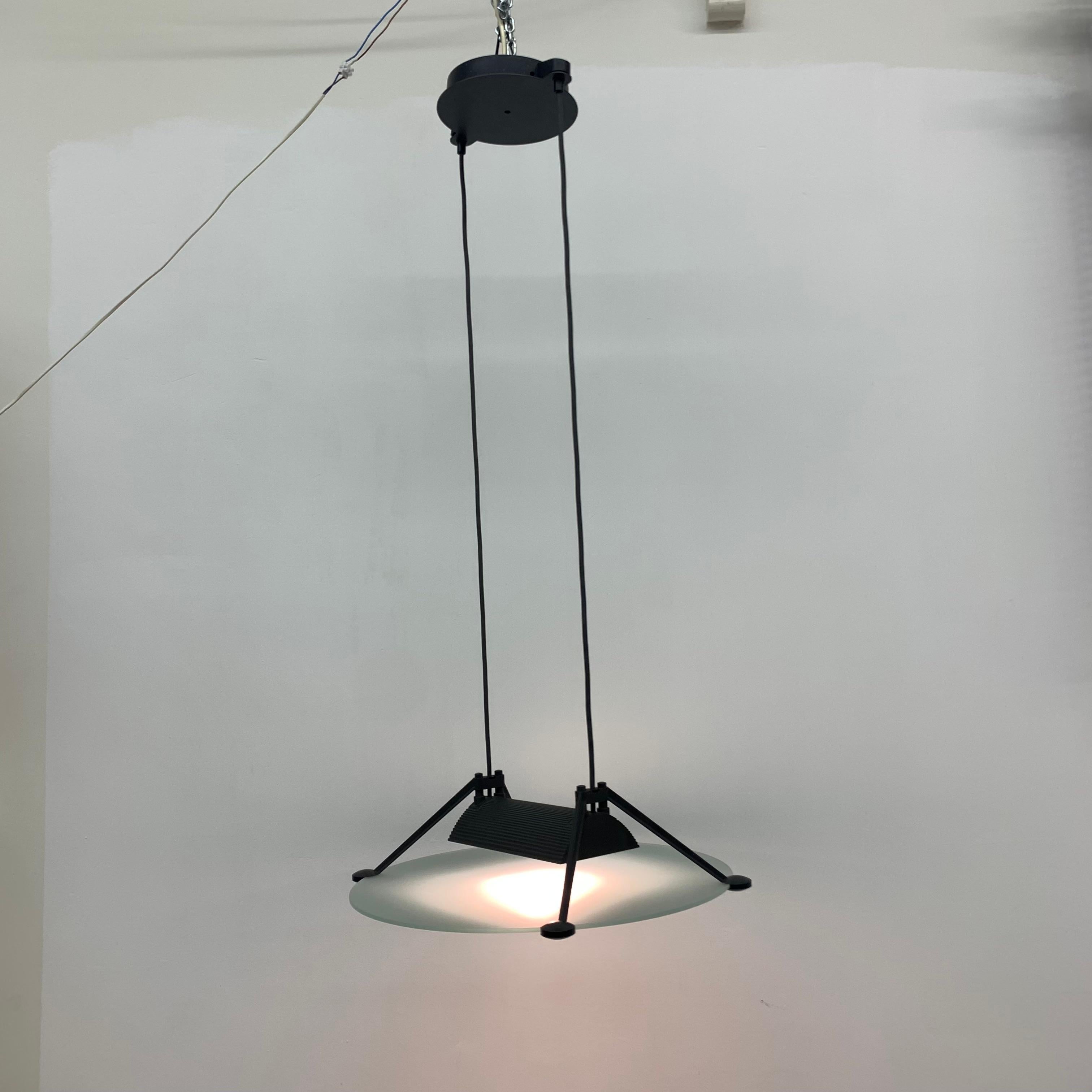 Asahara Sigheaki for Luci Italia Design Hanging Lamp ‘Accademia ‘ 1980’ 10