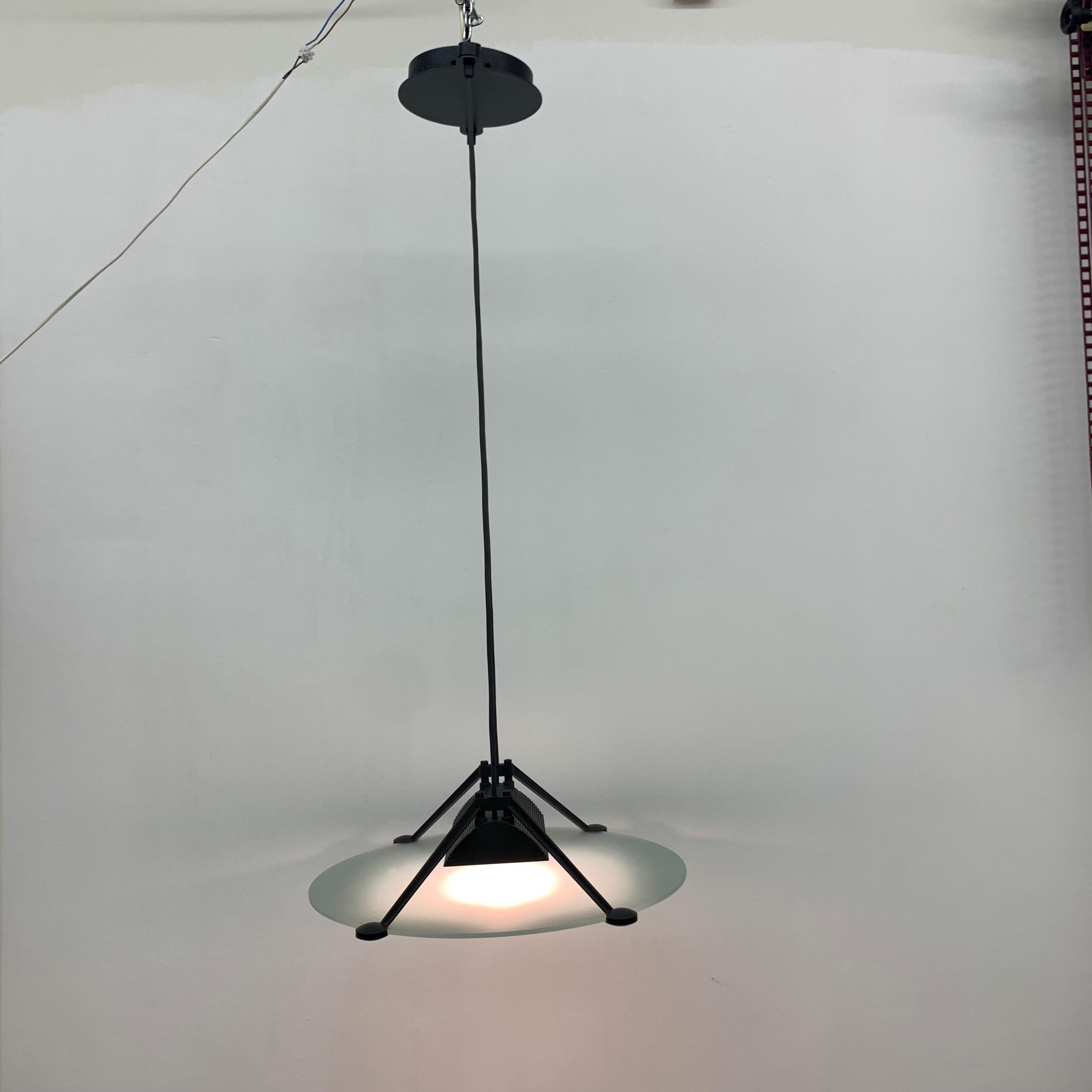 Asahara Sigheaki for Luci Italia Design Hanging Lamp ‘Accademia ‘ 1980’ 11