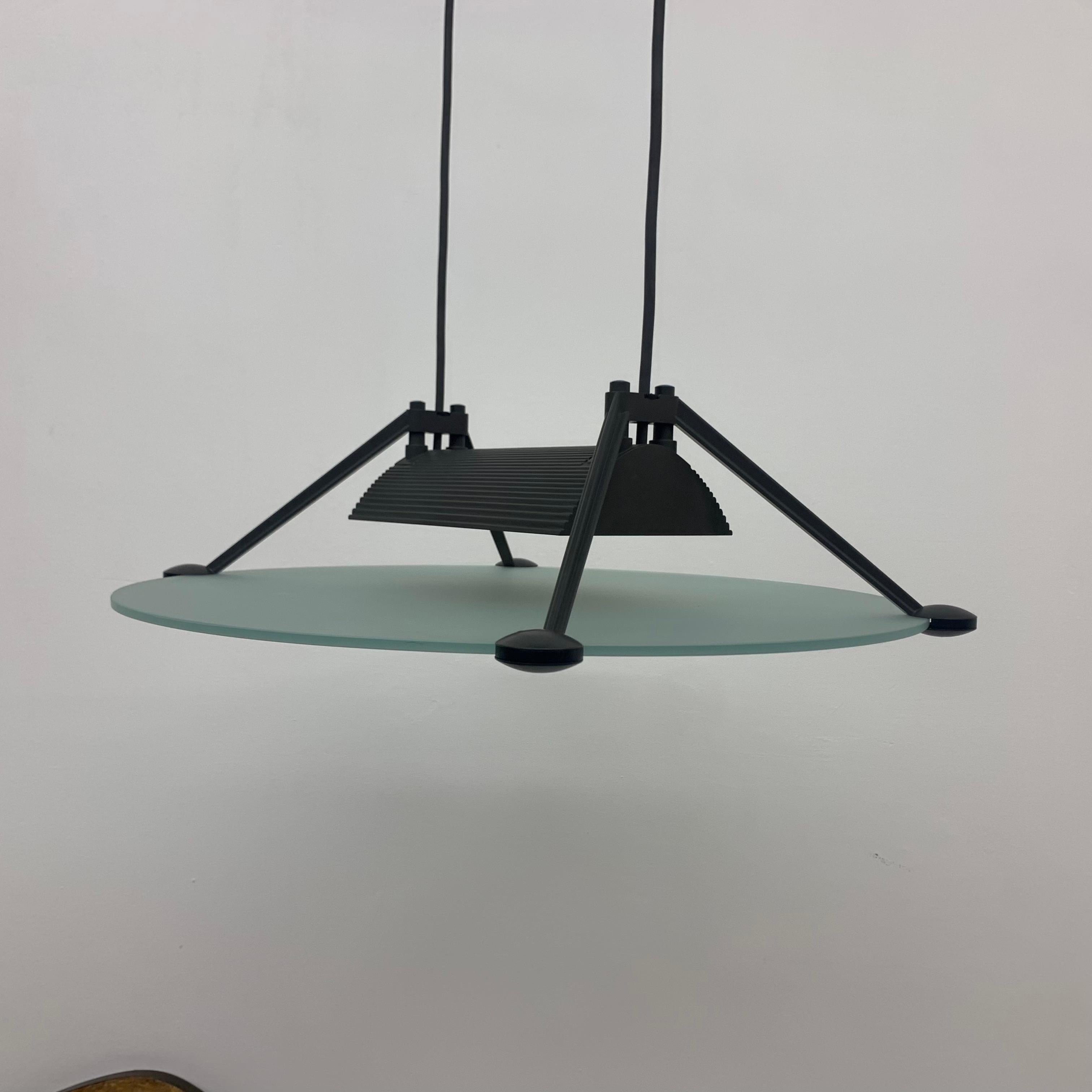 Asahara Sigheaki for Luci Italia design hanging lamp ‘Accademia ‘ 1980’.