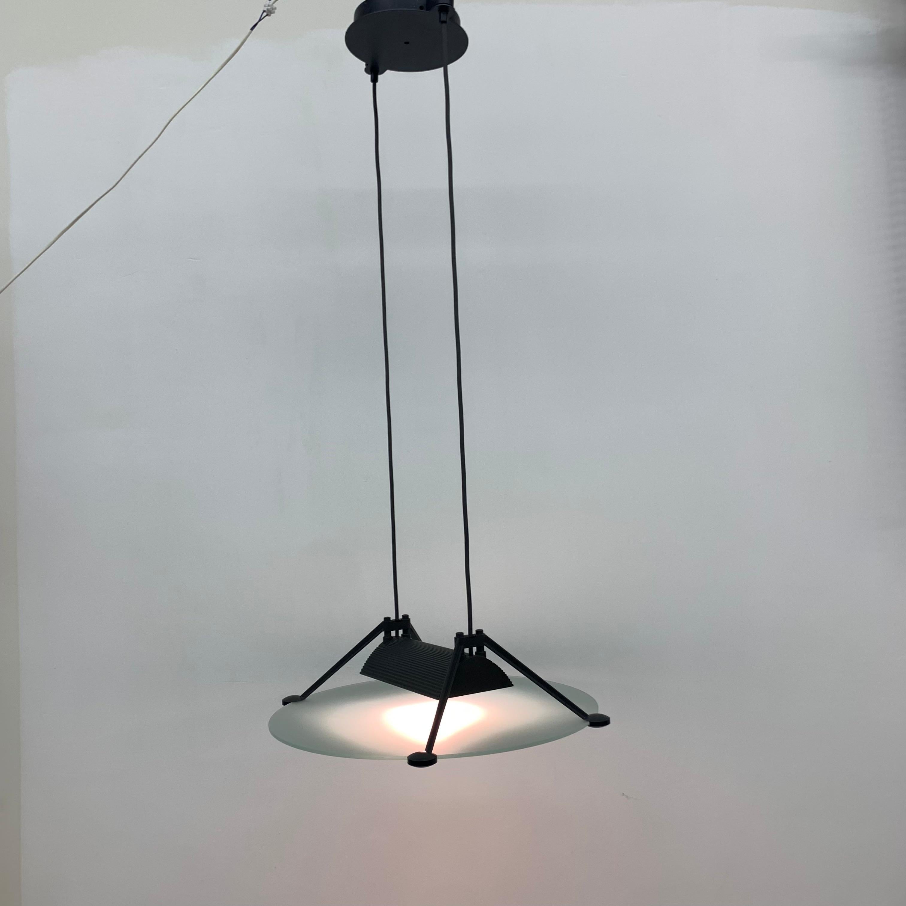 Asahara Sigheaki for Luci Italia Design Hanging Lamp ‘Accademia ‘ 1980’ 13