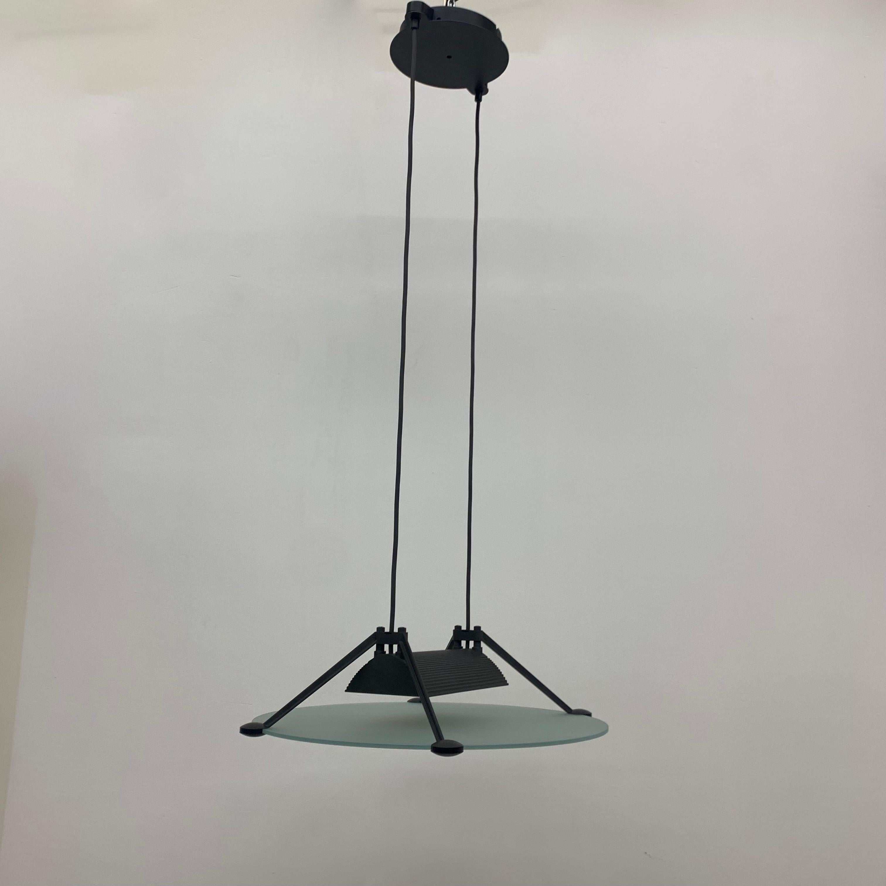 Late 20th Century Asahara Sigheaki for Luci Italia Design Hanging Lamp ‘Accademia ‘ 1980’