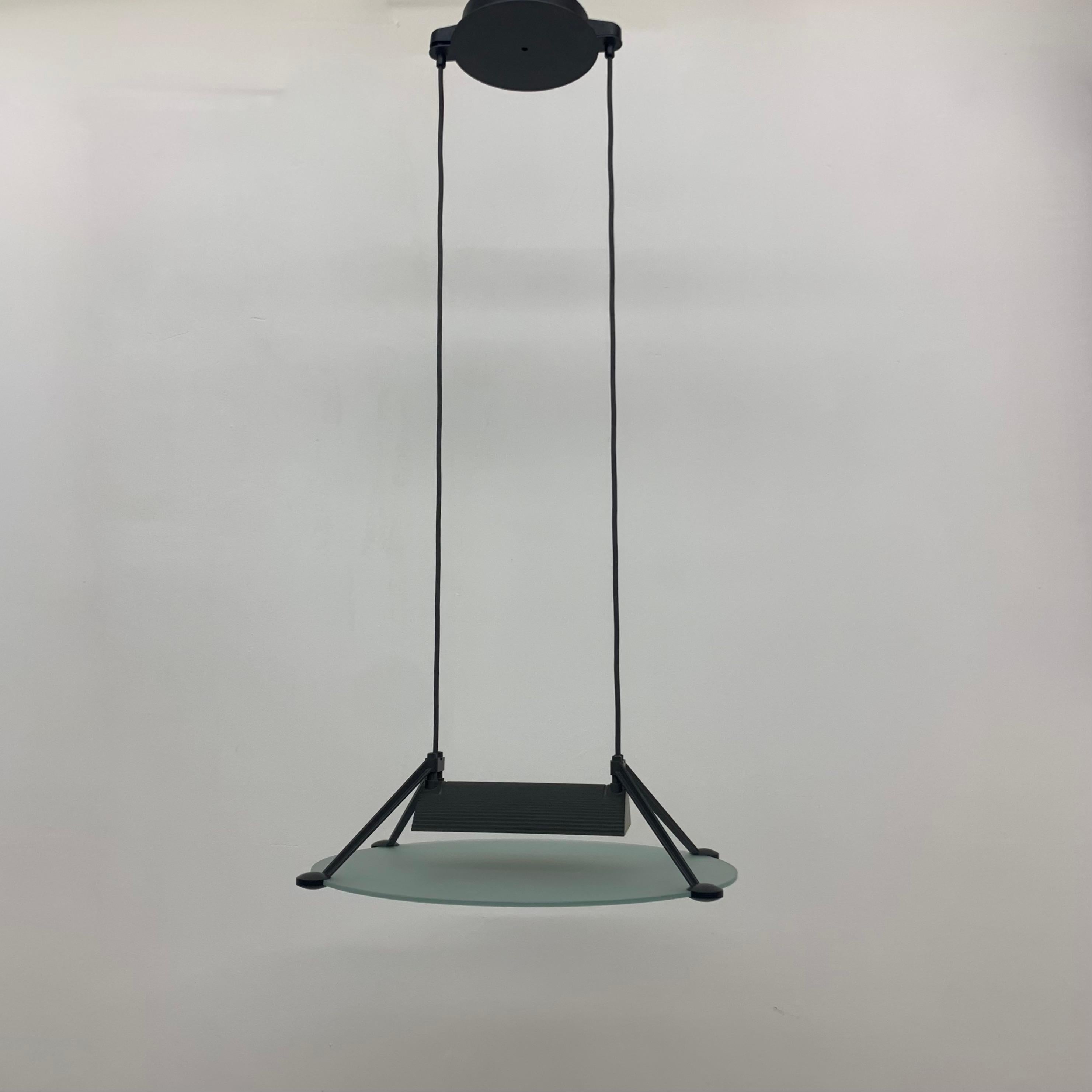 Asahara Sigheaki for Luci Italia Design Hanging Lamp ‘Accademia ‘ 1980’ 1