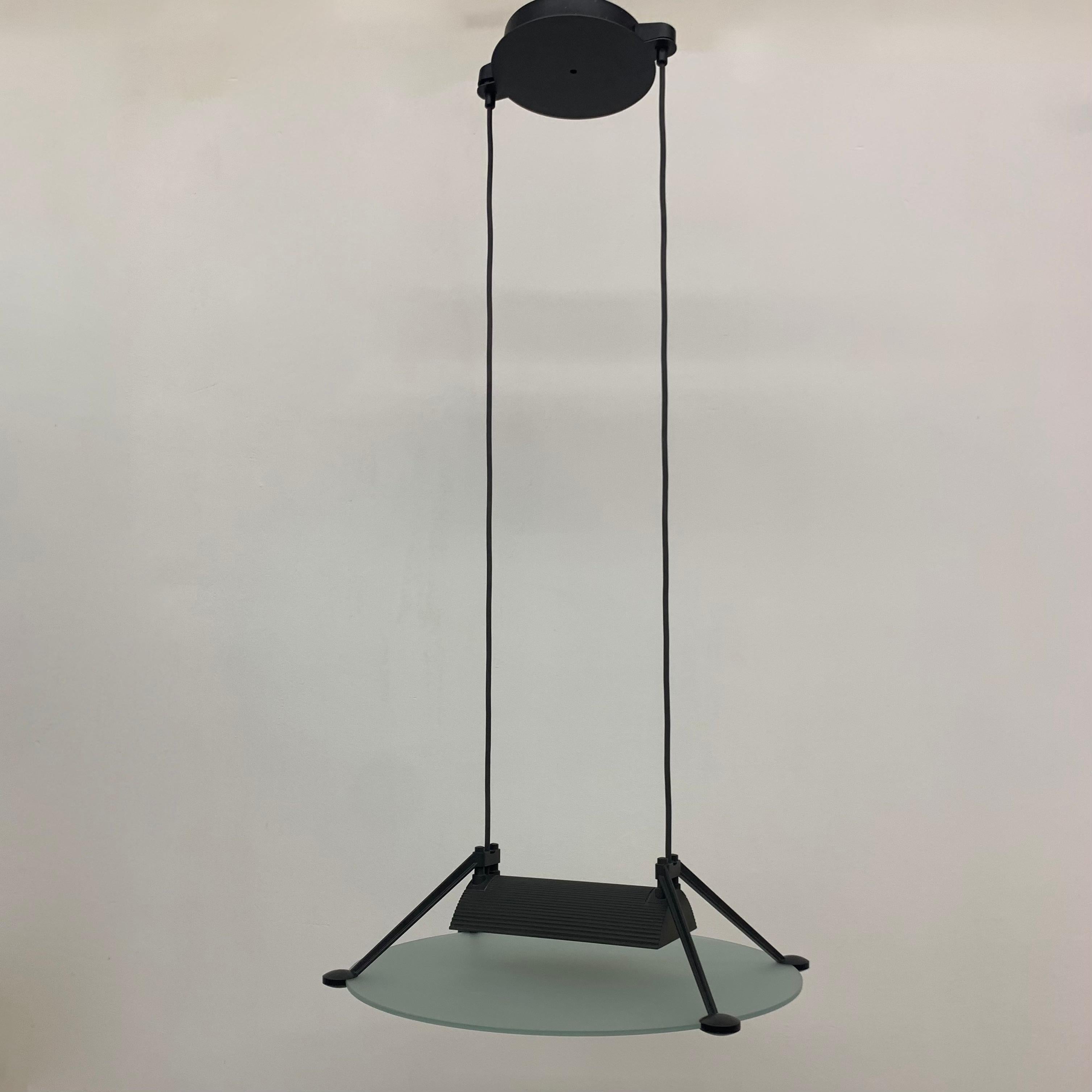 Asahara Sigheaki for Luci Italia Design Hanging Lamp ‘Accademia ‘ 1980’ 2