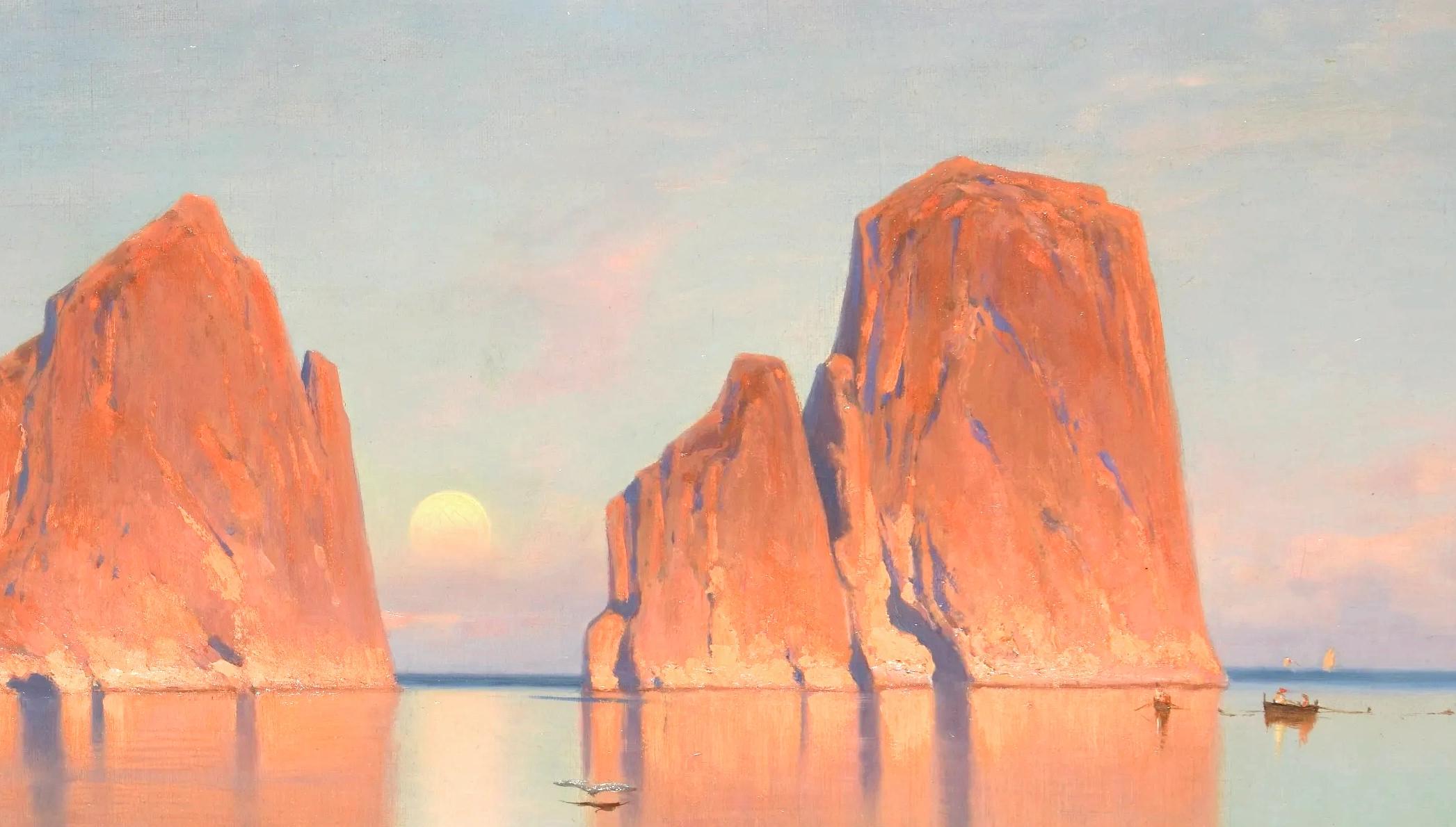 Capri - The Faraglioni - Painting by Ascan Lutteroth