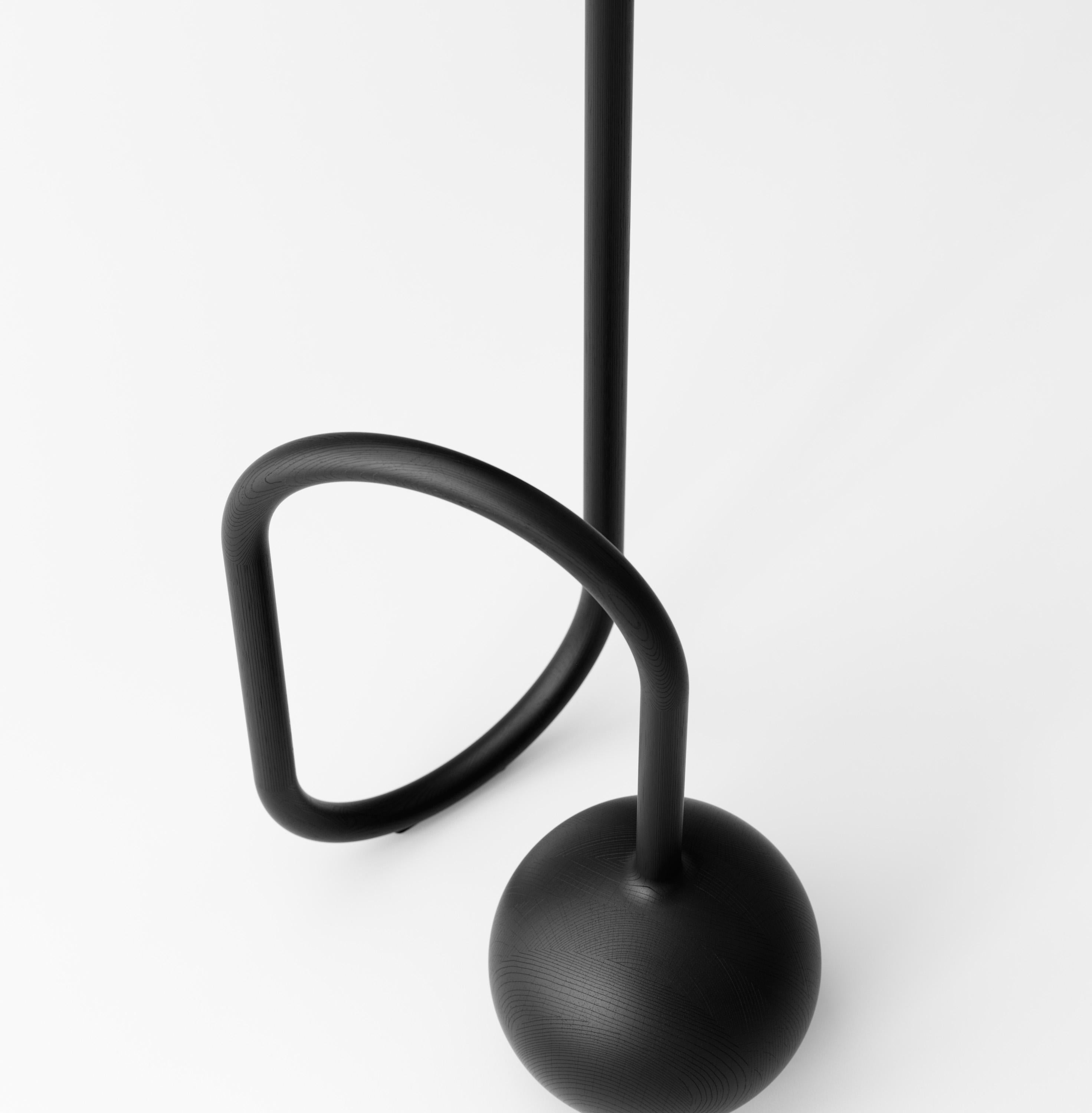 Ascend Floor Lamp in Ebonized Ash by Objects & Ideas For Sale 5