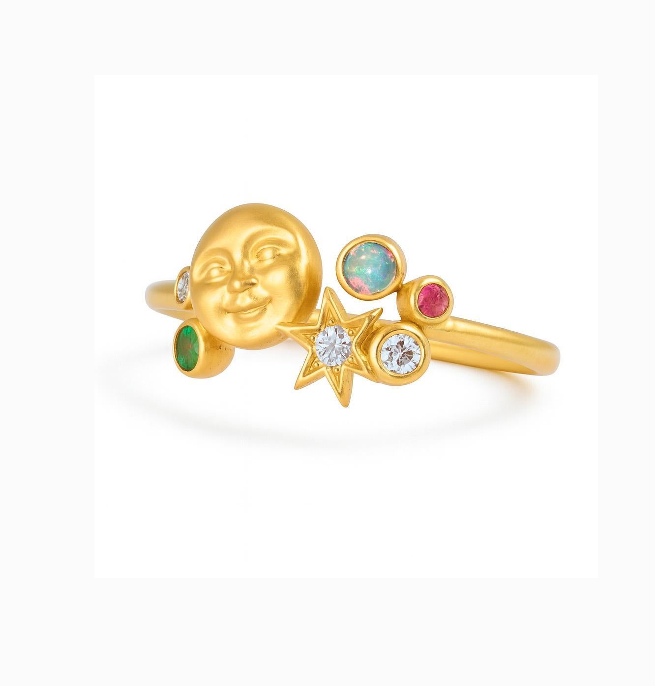 En venta: Anillo Ópalo Ascendente Cara de Luna  4