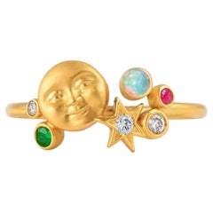 Ascending Opal Moonface ring