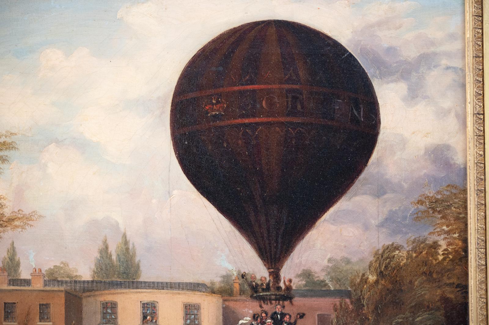 19th Century Ascent of Charles Green’s Nassau Balloon from Cremorne House, Chelsea