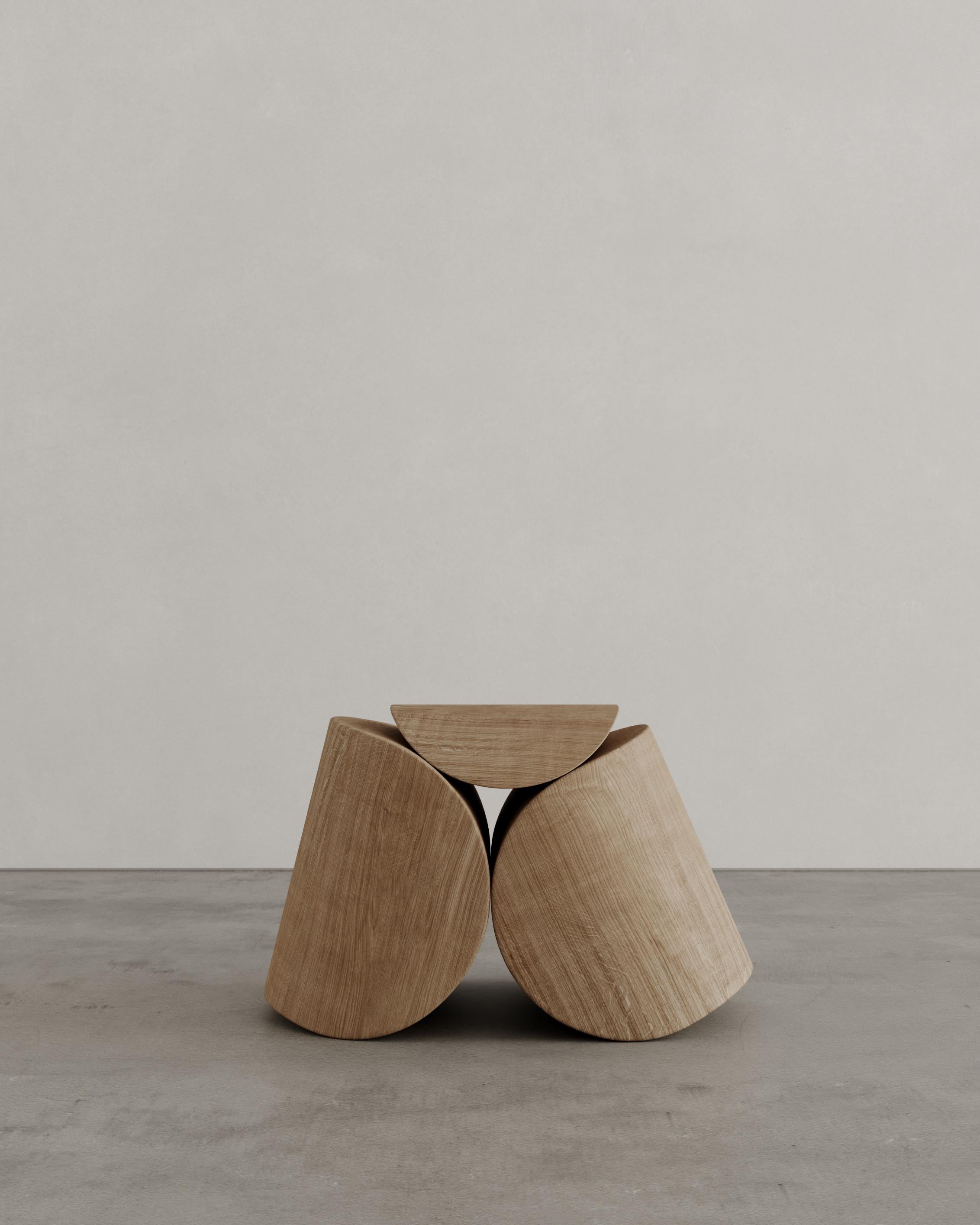 Ascetic-Hocker aus Eiche von Studio Romell
Abmessungen: B 71 x T 42 x H 45 cm
MATERIALIEN: Einzelblock geschnitzte Eiche, natürlich gewachstes Finish.

Carlos und David stammen aus Schweden und haben beide eine tiefe Affinität zu verschiedenen