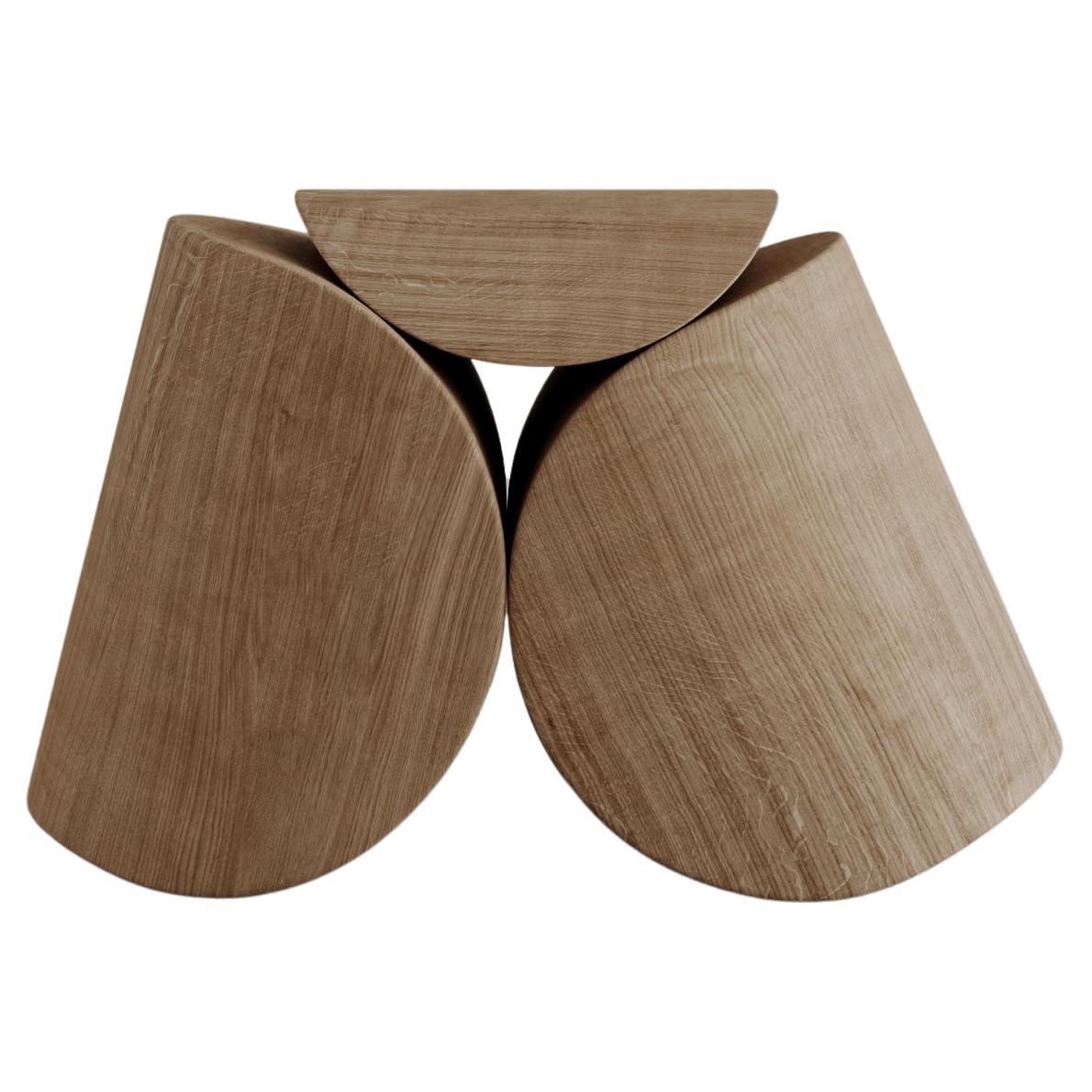 Ascetic Oak Stool by Studio Romell