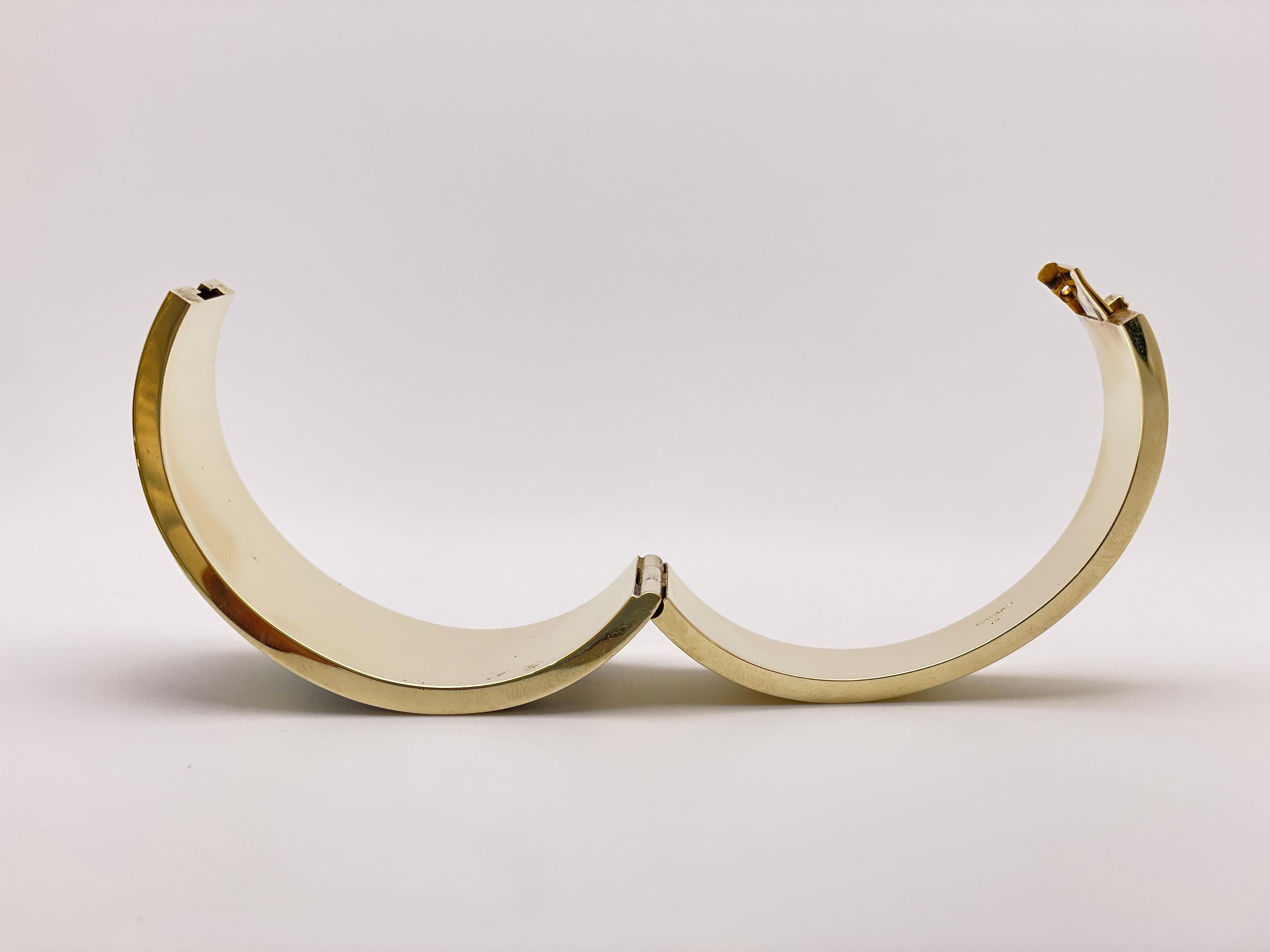 Bracciale e orecchini Asch Grossbardt in oro 14K con diamante astratto Picasso in vendita 5