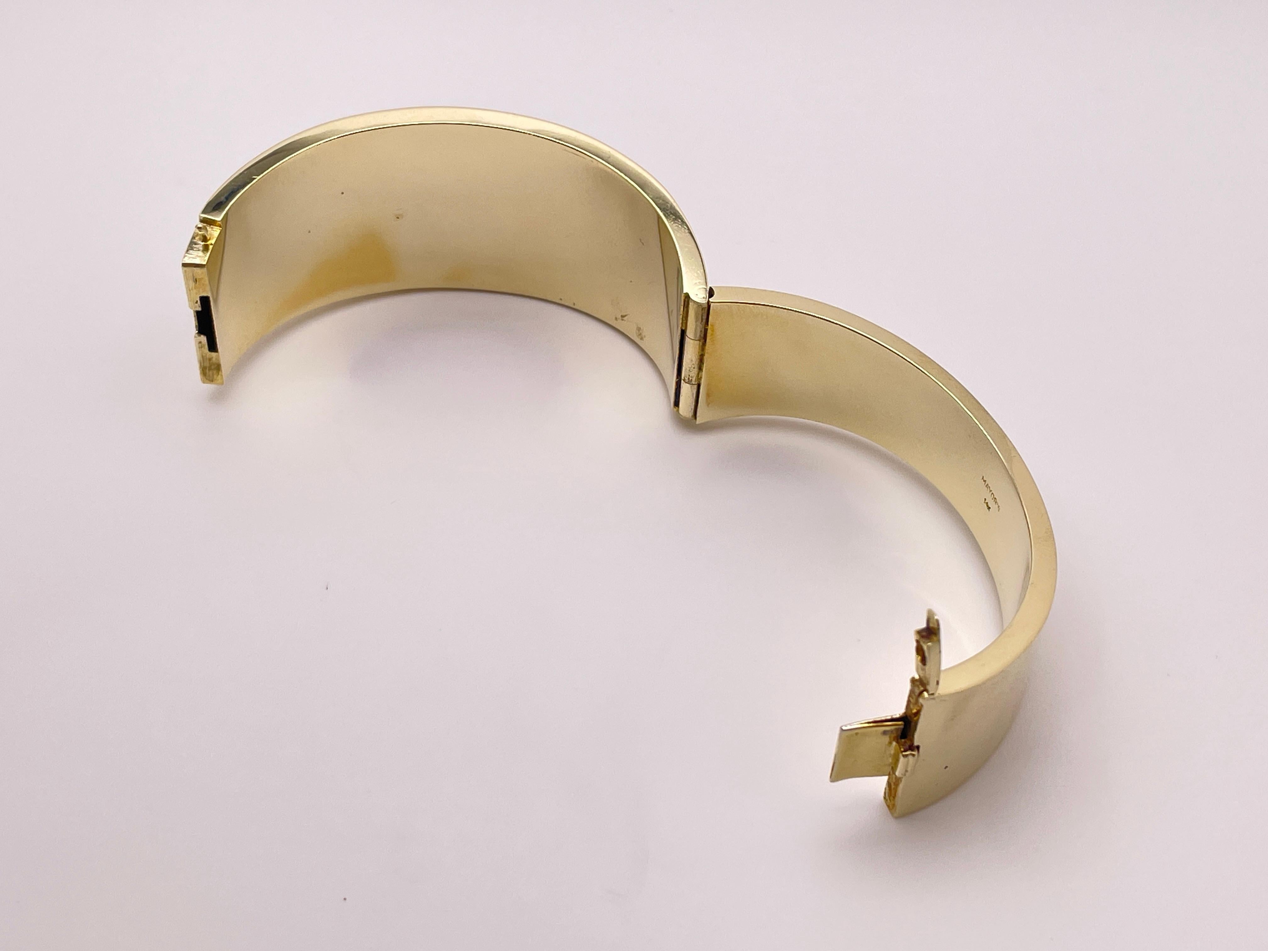 Bracciale e orecchini Asch Grossbardt in oro 14K con diamante astratto Picasso in vendita 3