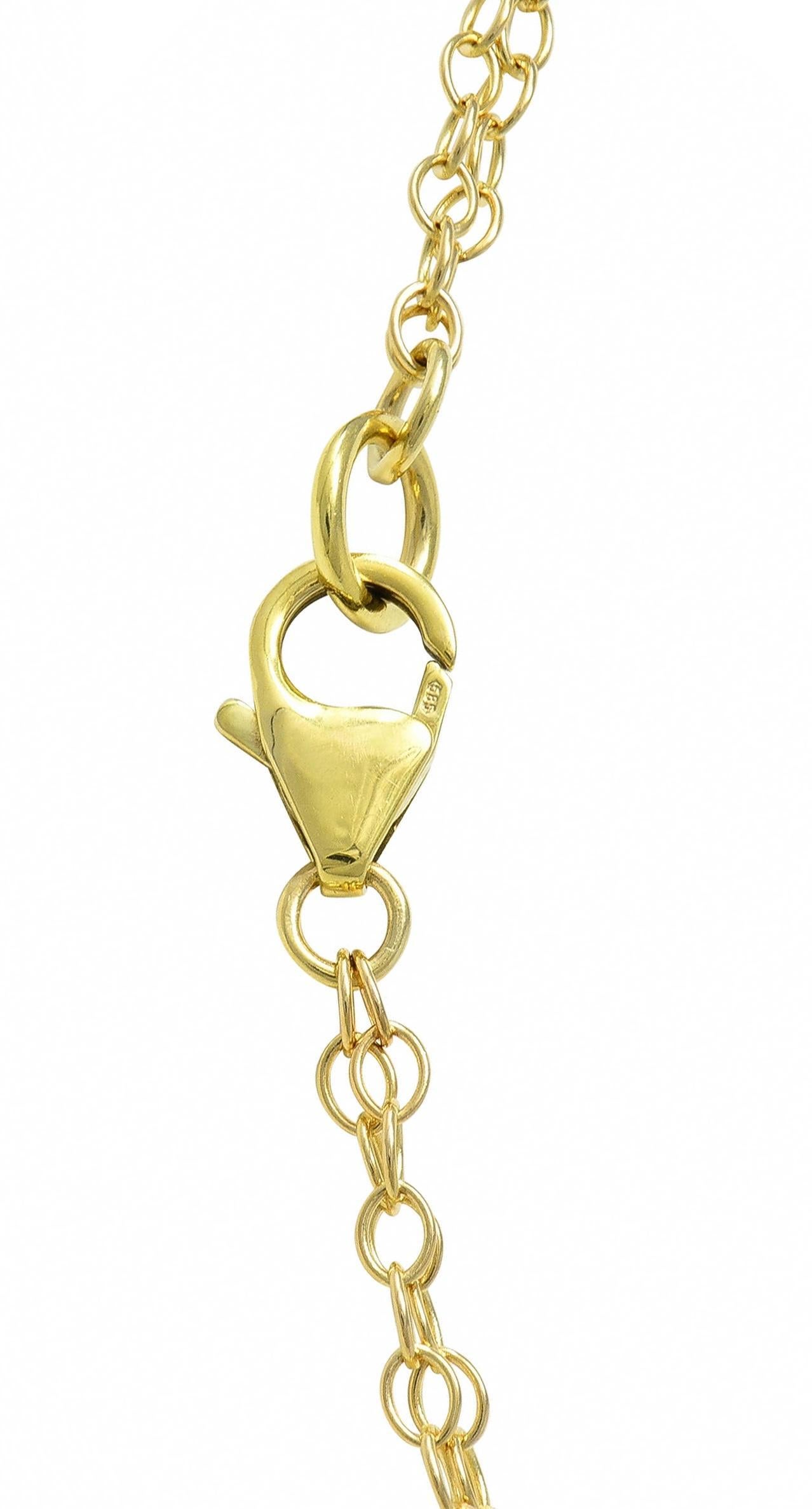 Asch Grossbardt 2000 Collana con perle e citrino con intarsi in oro 14 carati in vendita 5