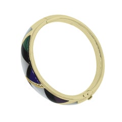 Asch Grossbardt Diamond and Enamel Bangle
