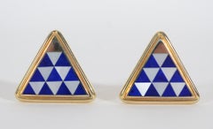 Asch Grossbardt Inlaid Stone Cufflinks