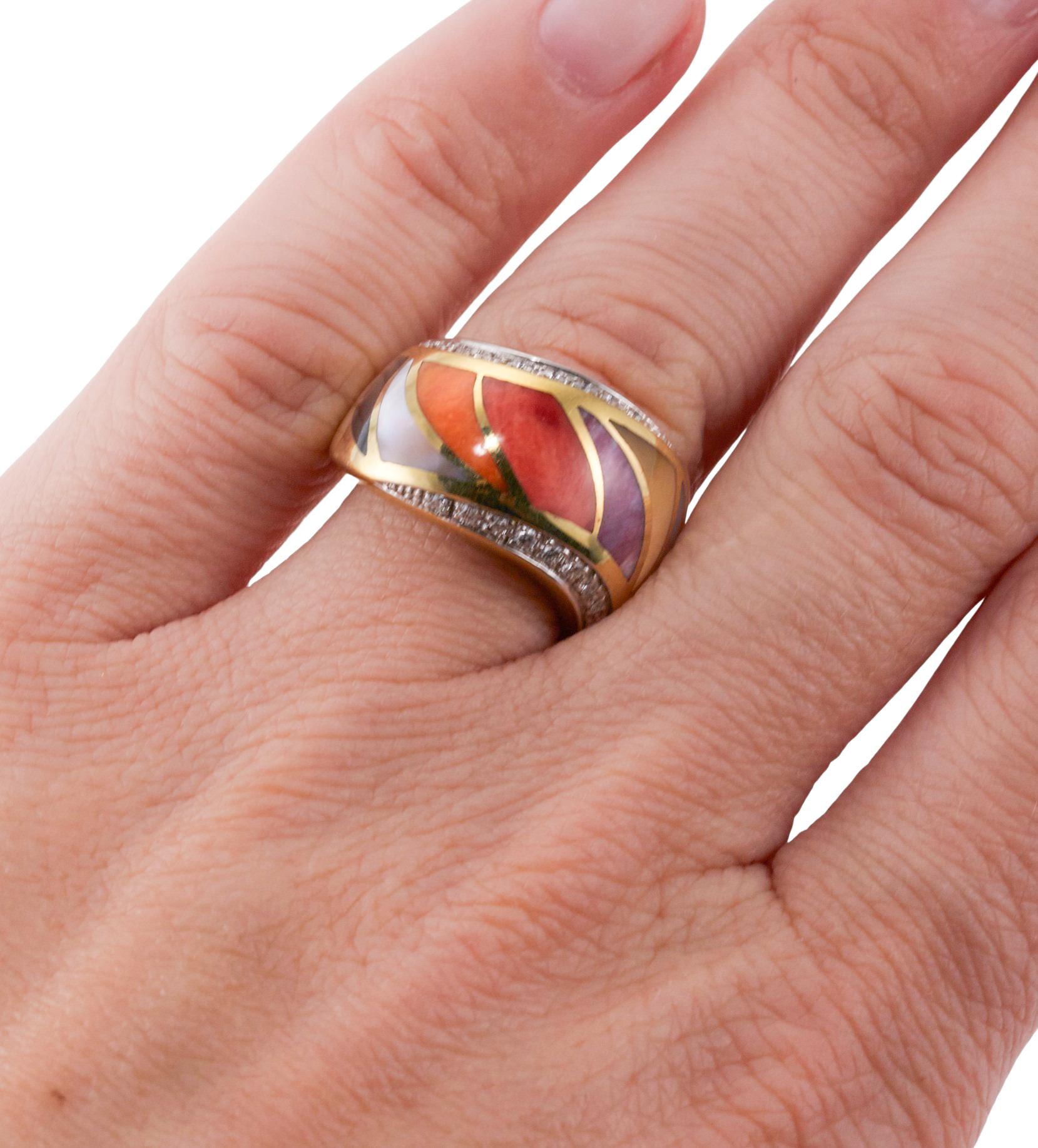 mother of pearl inlay ring
