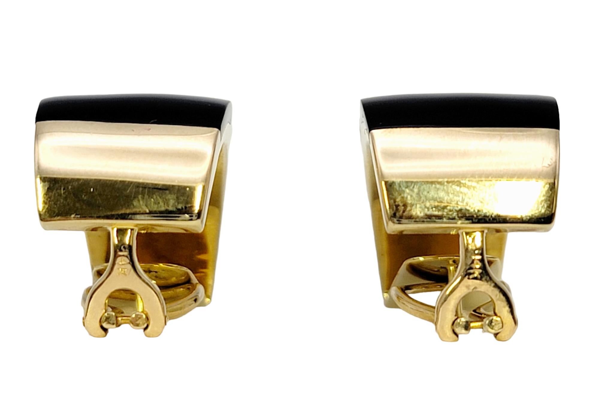 Boucles d'oreilles en or 14 carats avec incrustation de diamants et de pierres précieuses en mosaïque de Asch Grossbardt en vente 1