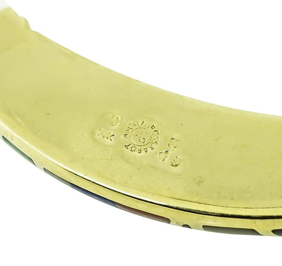 Asch Grossbardt Multi Edelstein Inlay Gold Halskette Damen