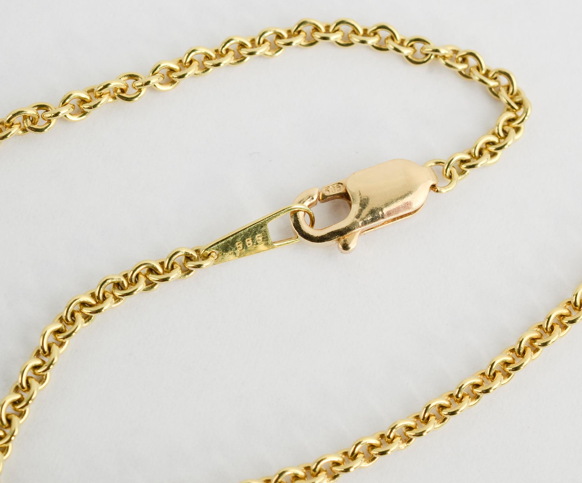 Halskette mit Anhänger aus Onyx, Perlmutt und Diamanten von Asch Grossbardt für Damen oder Herren im Angebot
